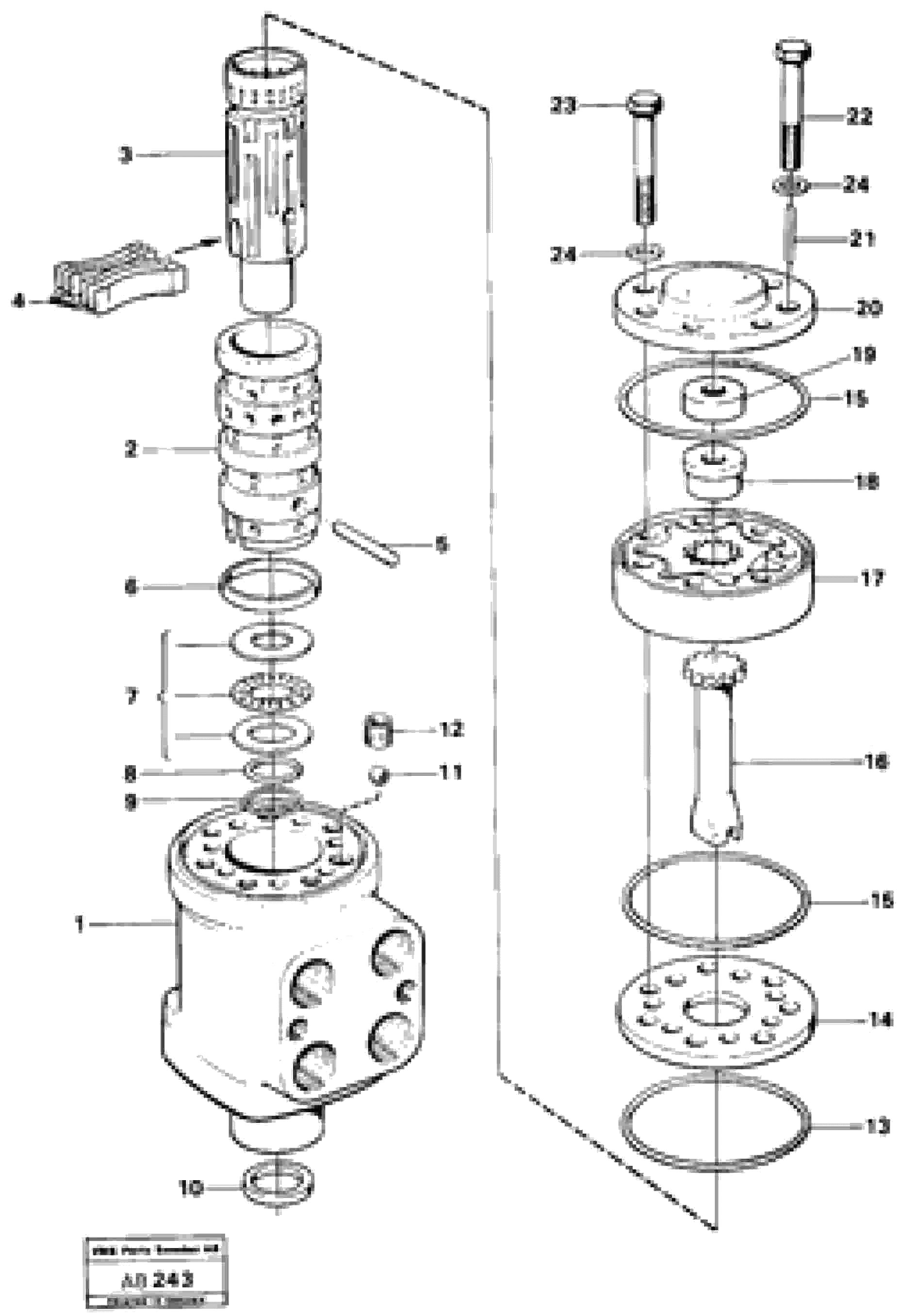 Схема запчастей Volvo L50 - 12570 Steering unit L50 L50 S/N 6401- / 60301- USA