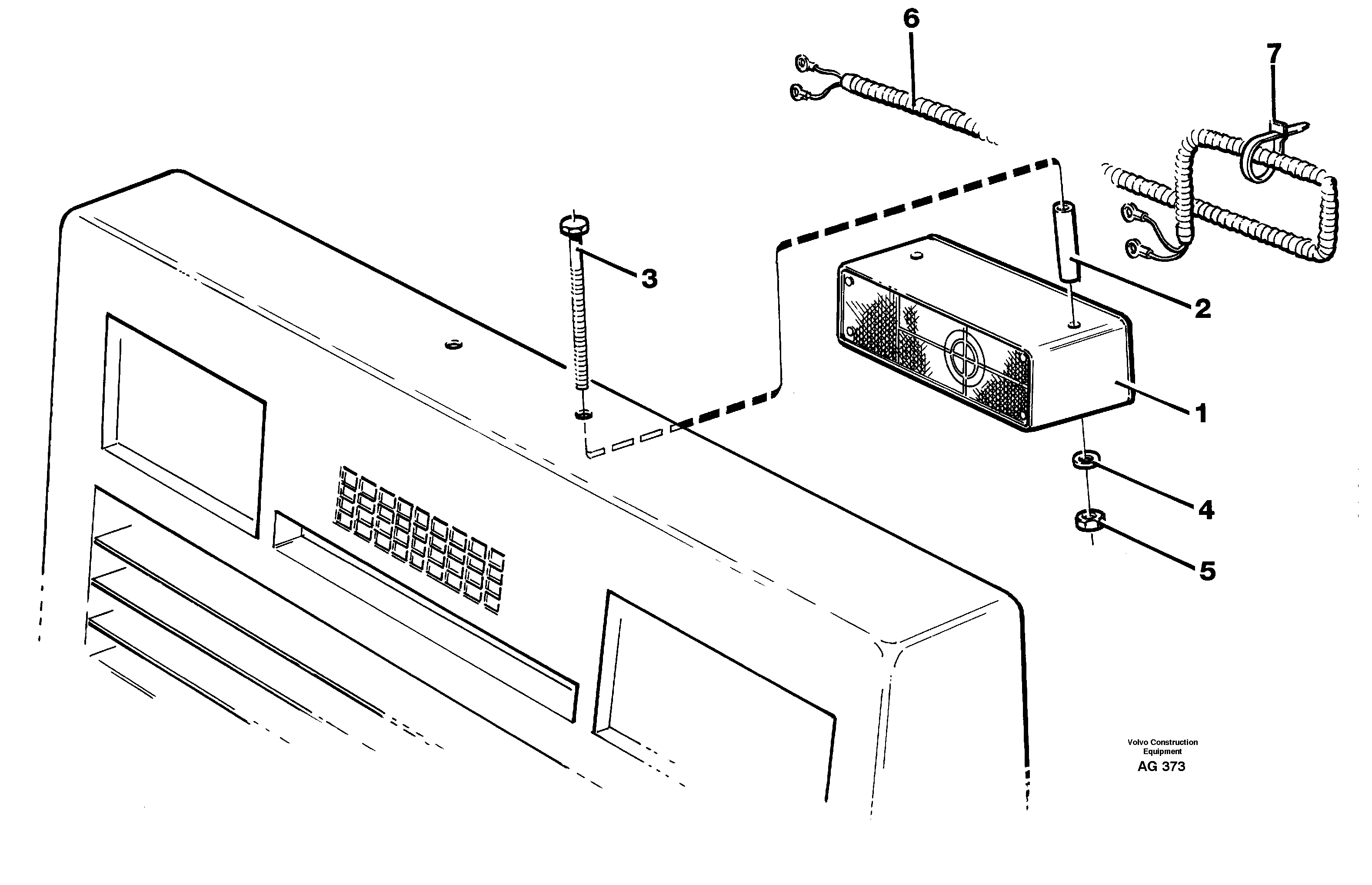 Схема запчастей Volvo L50B - 87882 Back-up warning unit L50B/L50C VOLVO BM VOLVO BM L50B/L50C SER NO - 10966