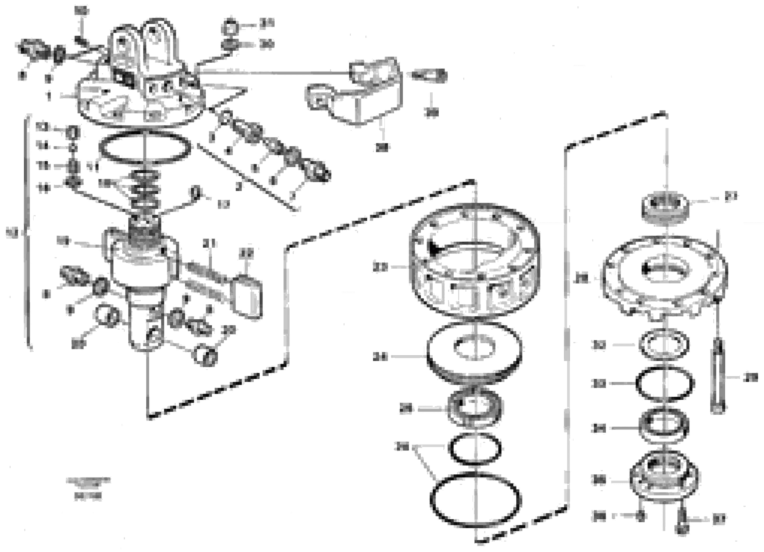 Схема запчастей Volvo L50B - 59561 Rotator ATTACHMENTS ATTACHMENTS WHEEL LOADERS GEN. - C