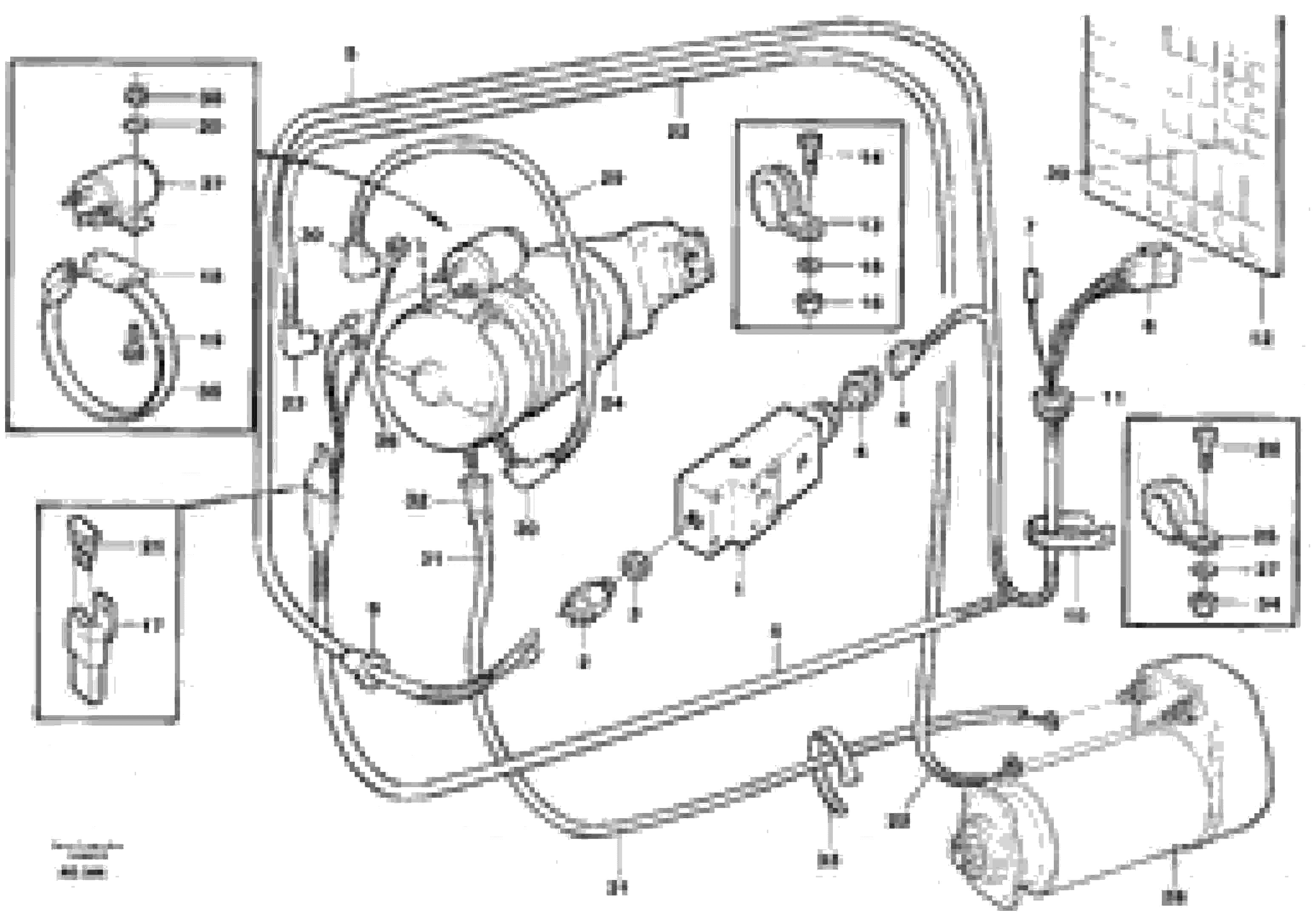 Схема запчастей Volvo L50B - 47287 Electrical system: Secondary steering system L50B/L50C VOLVO BM VOLVO BM L50B/L50C SER NO - 10966