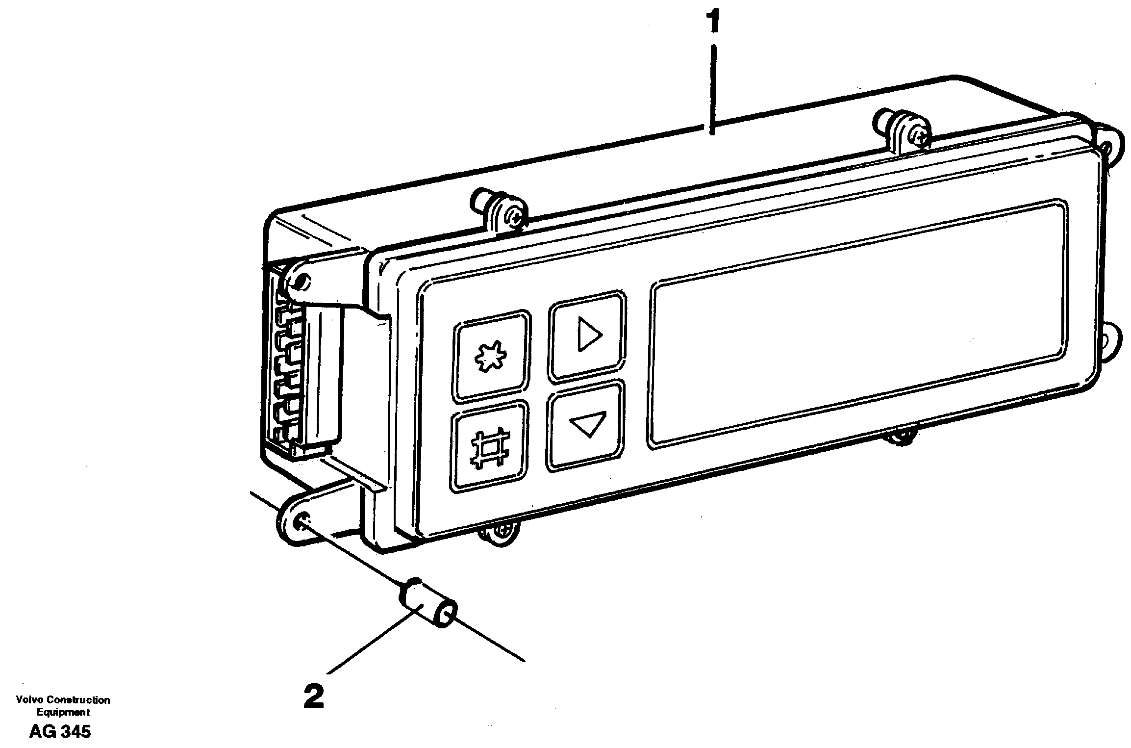 Схема запчастей Volvo L50B - 28453 Display panel L50B/L50C VOLVO BM VOLVO BM L50B/L50C SER NO - 10966