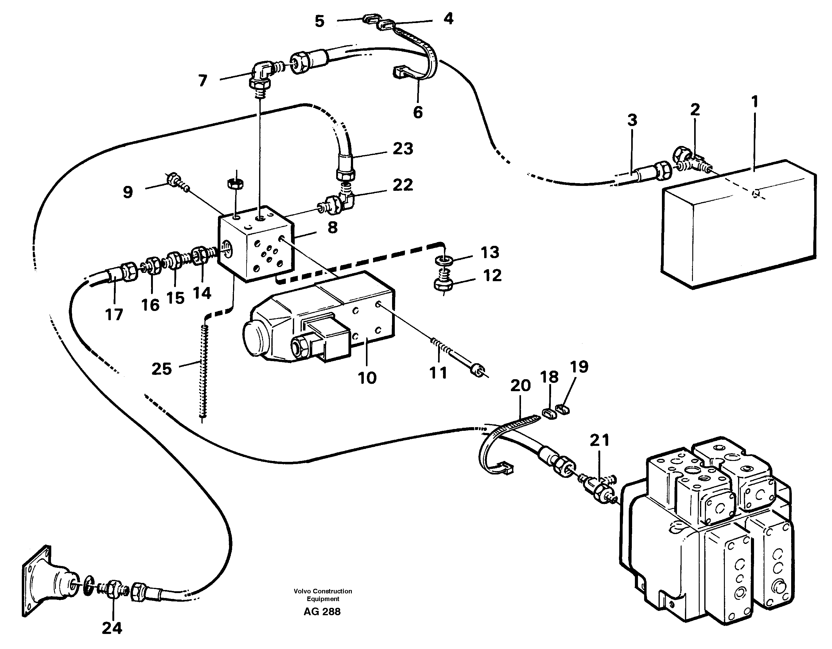 Схема запчастей Volvo L50B - 26428 Controls, differential lock L50B/L50C VOLVO BM VOLVO BM L50B/L50C SER NO - 10966