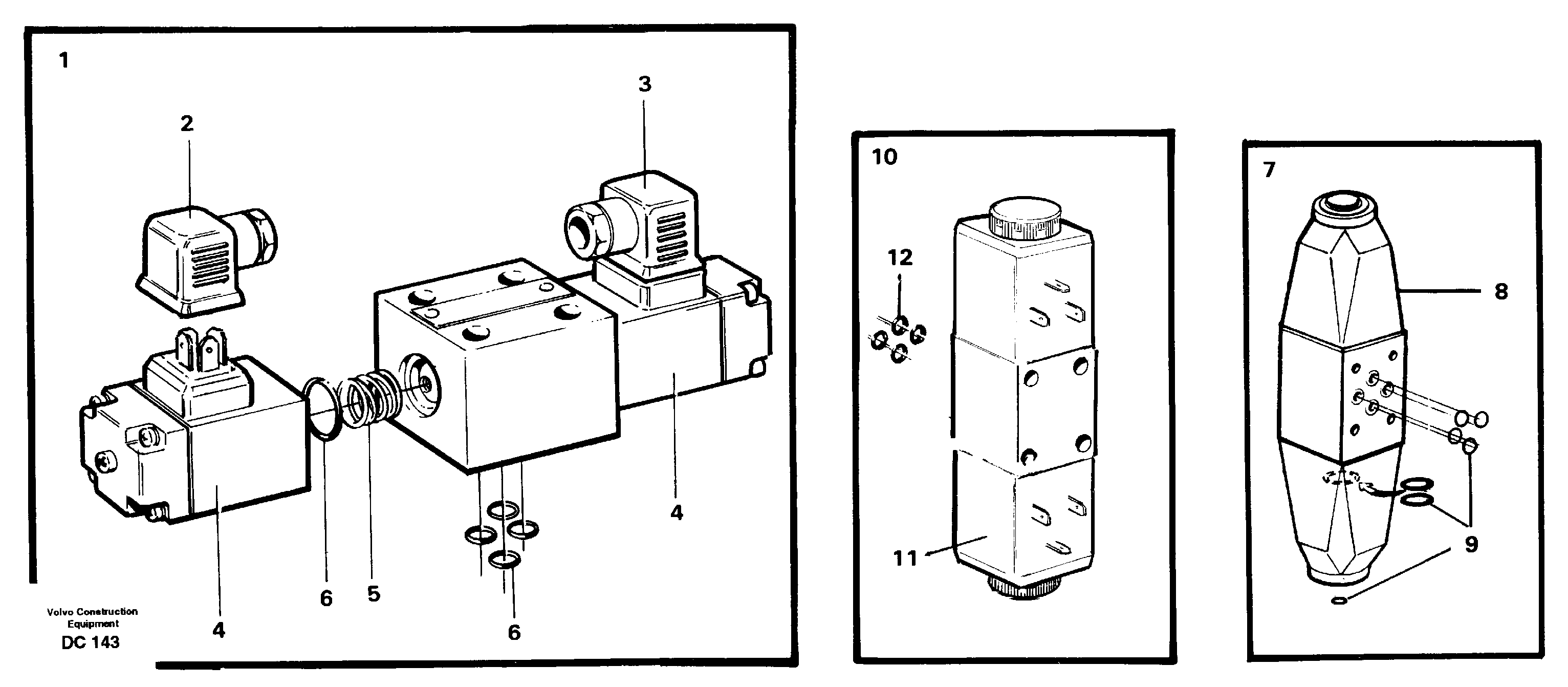 Схема запчастей Volvo L50B - 31387 Magnet valve ATTACHMENTS ATTACHMENTS WHEEL LOADERS GEN. - C