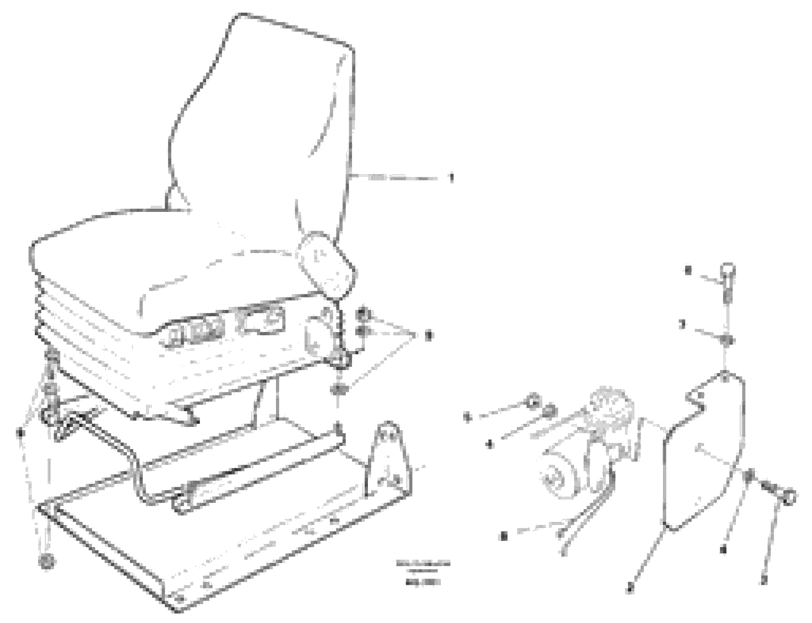 Схема запчастей Volvo L50B - 50426 Drivers seat, air suspensioned Isri L50B/L50C VOLVO BM VOLVO BM L50B/L50C SER NO - 10966