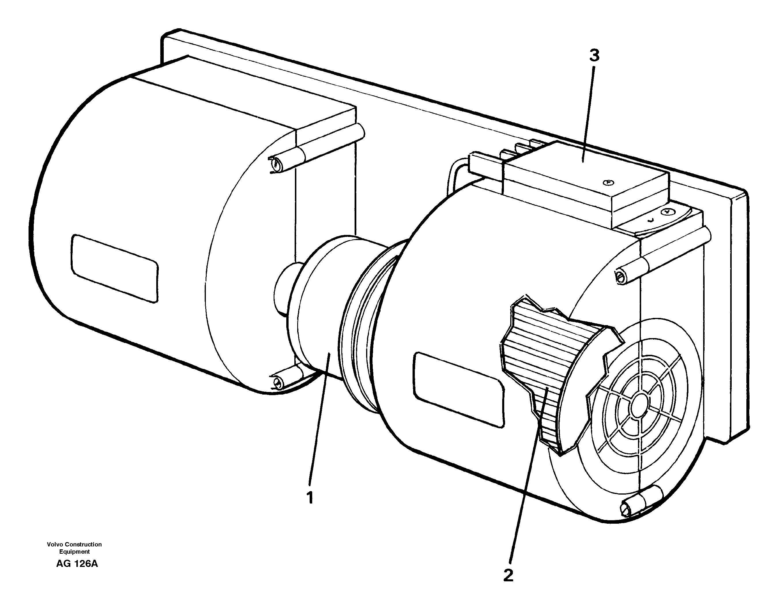 Схема запчастей Volvo L50B - 28124 Fan L50B/L50C VOLVO BM VOLVO BM L50B/L50C SER NO - 10966