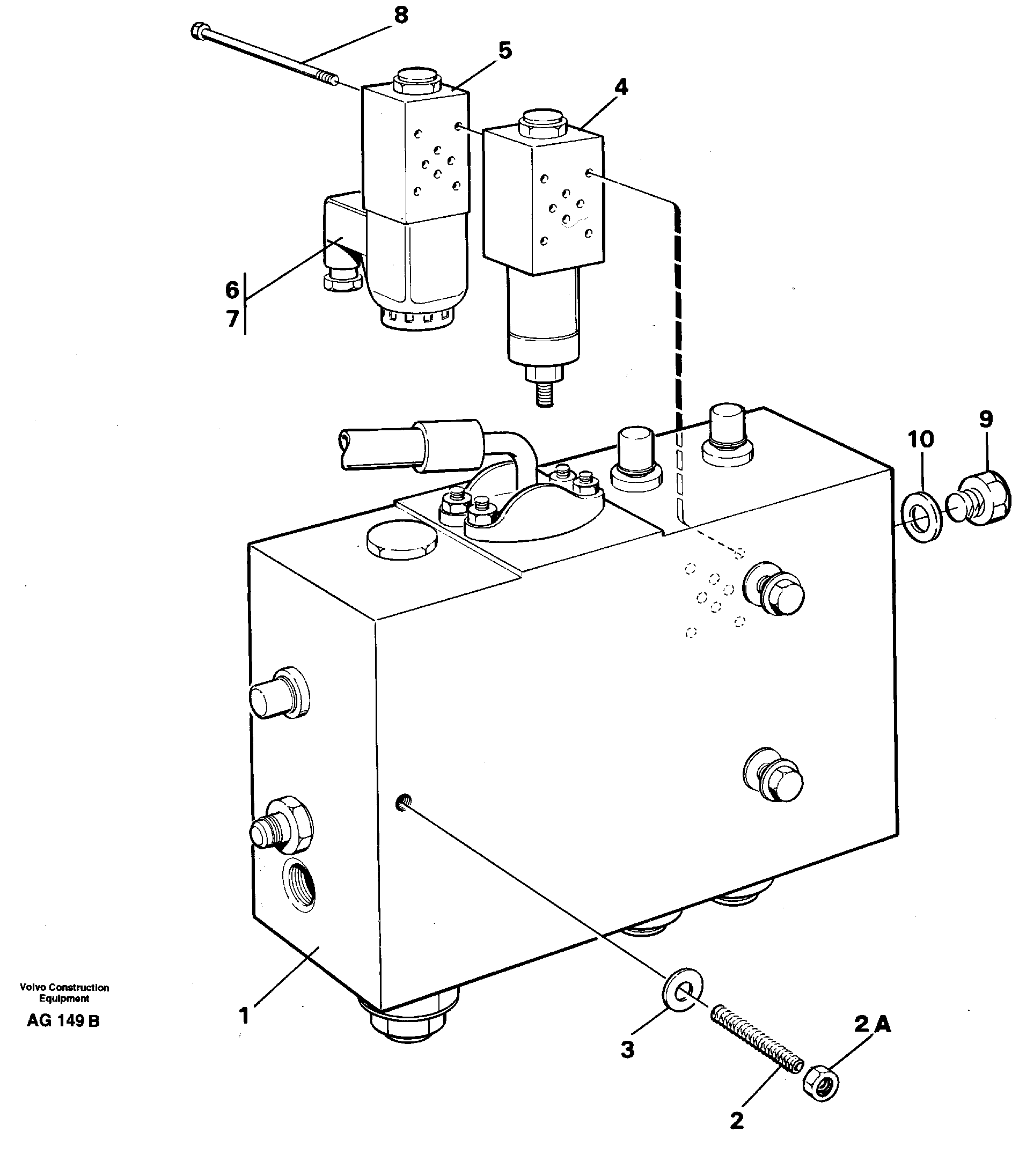 Схема запчастей Volvo L50B - 26432 Valve body Assembly L50B/L50C VOLVO BM VOLVO BM L50B/L50C SER NO - 10966