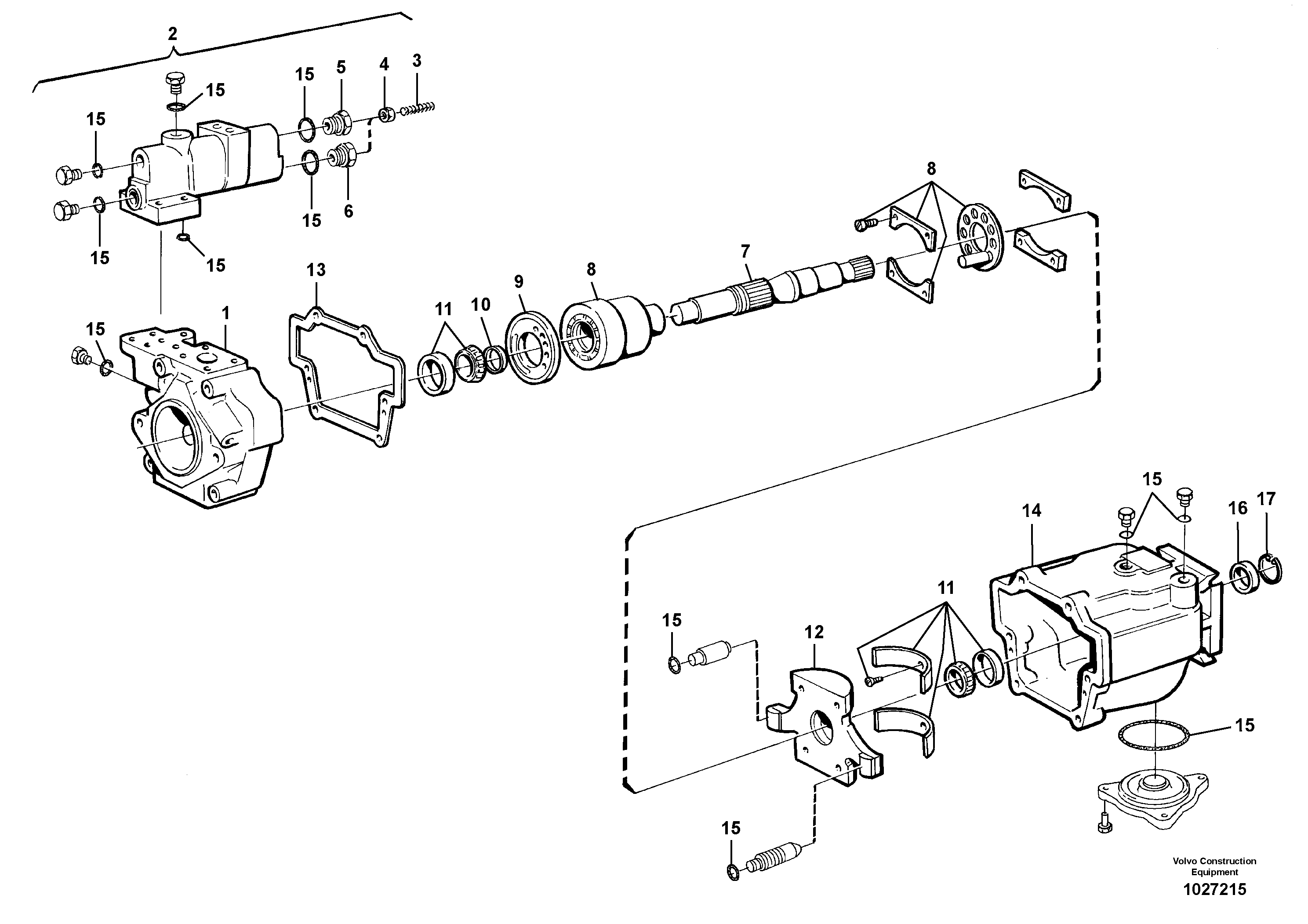 Схема запчастей Volvo L50B - 10281 Гидронасос (основной насос) L50B/L50C VOLVO BM VOLVO BM L50B/L50C SER NO - 10966