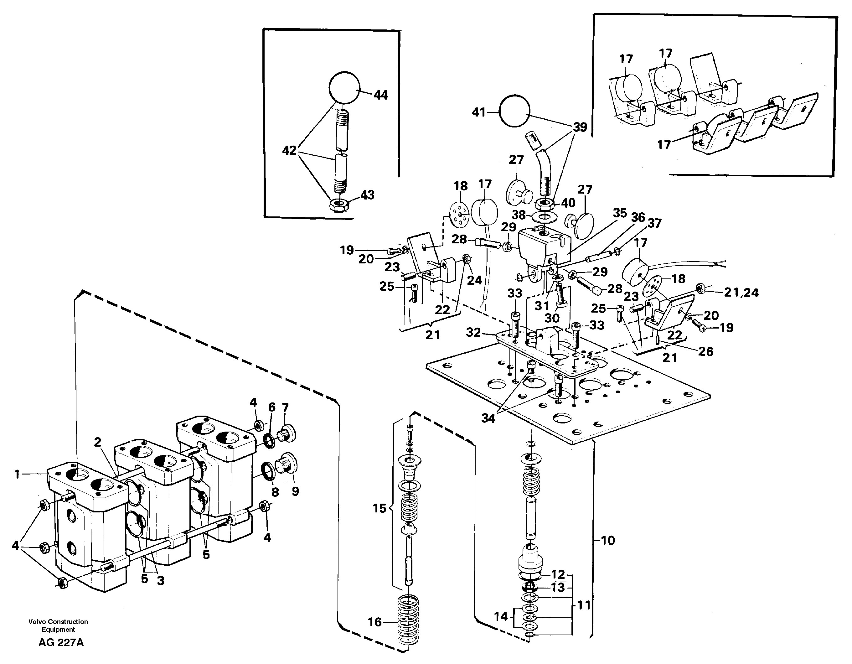 Схема запчастей Volvo L50B - 99247 Servo valve L50B/L50C VOLVO BM VOLVO BM L50B/L50C SER NO - 10966