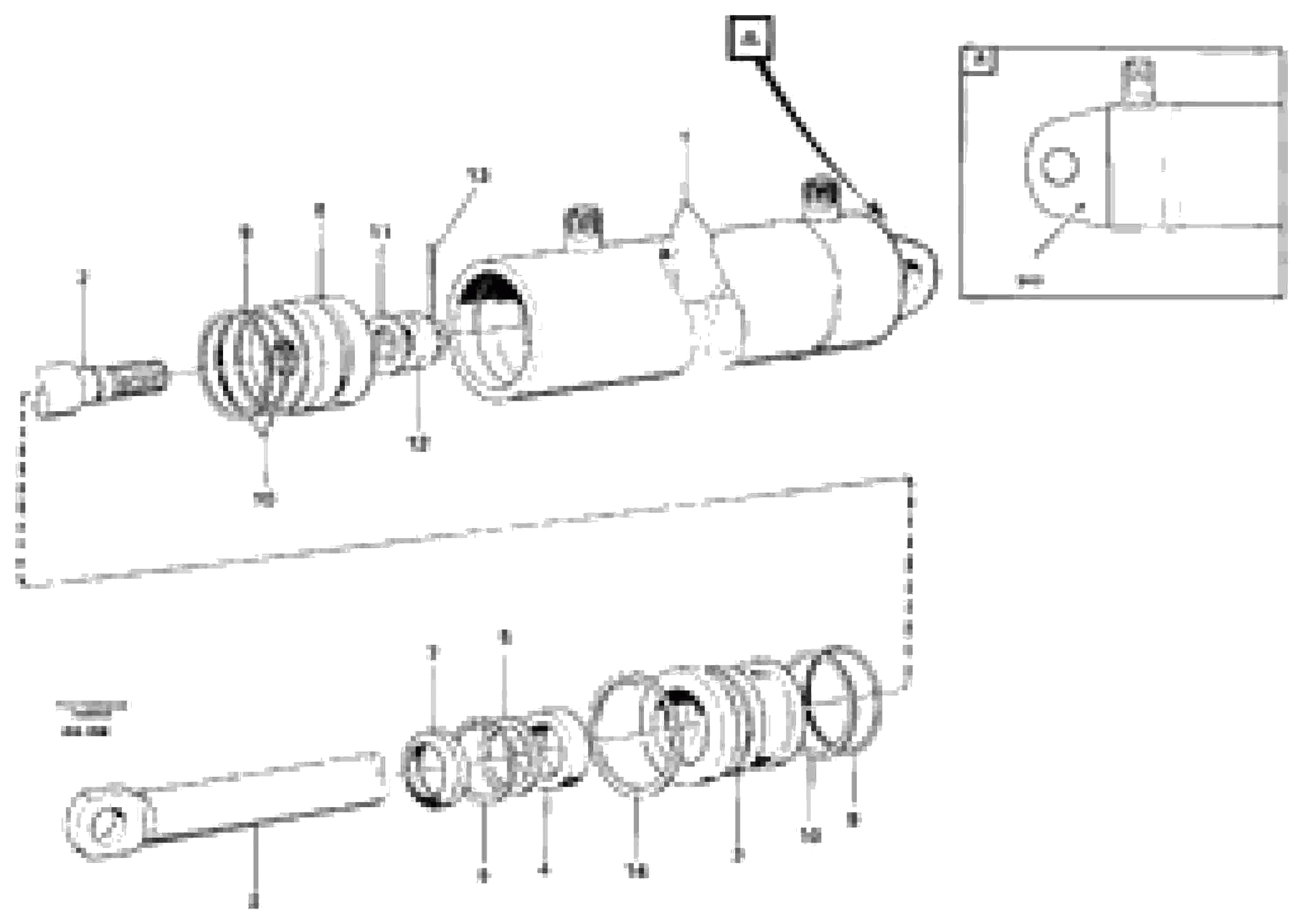 Схема запчастей Volvo L50B - 29995 Гидроцилиндр L50B/L50C VOLVO BM VOLVO BM L50B/L50C SER NO - 10966