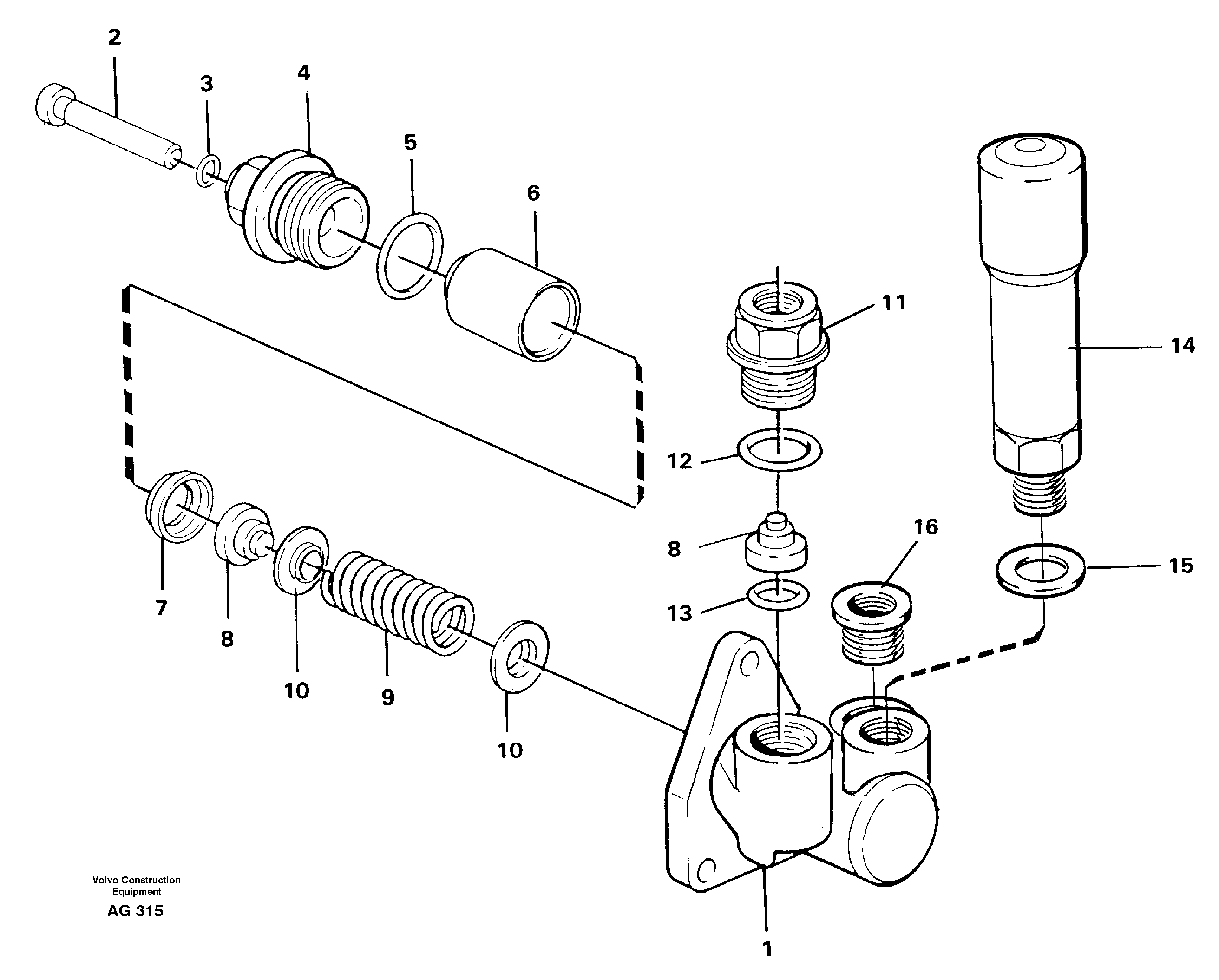 Схема запчастей Volvo L50B - 104717 Feed pump L50B/L50C VOLVO BM VOLVO BM L50B/L50C SER NO - 10966