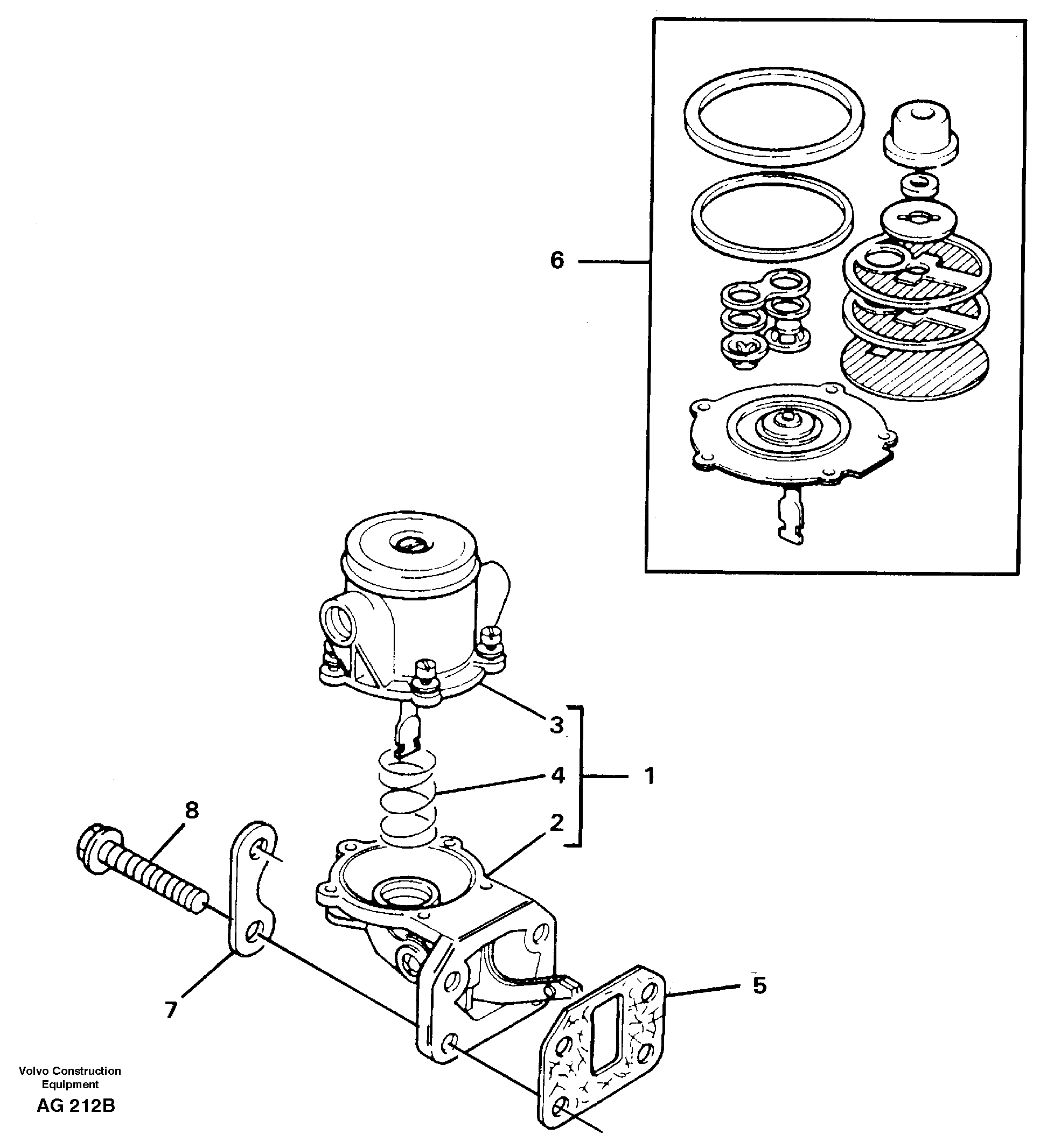 Схема запчастей Volvo L50B - 29679 Fuel pump L50B/L50C VOLVO BM VOLVO BM L50B/L50C SER NO - 10966