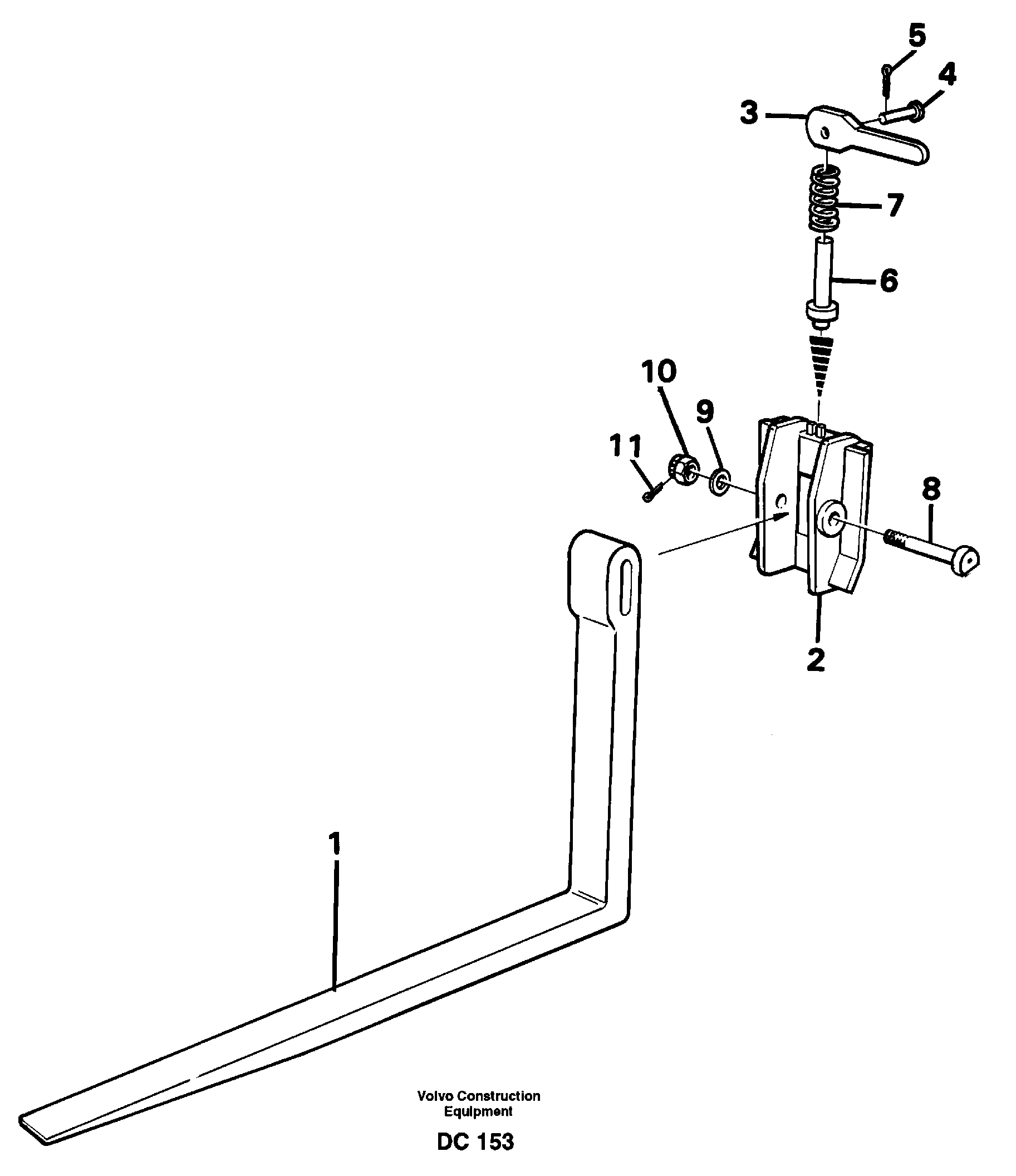 Схема запчастей Volvo L70 - 33998 Fork tines ATTACHMENTS ATTACHMENTS WHEEL LOADERS GEN. - C