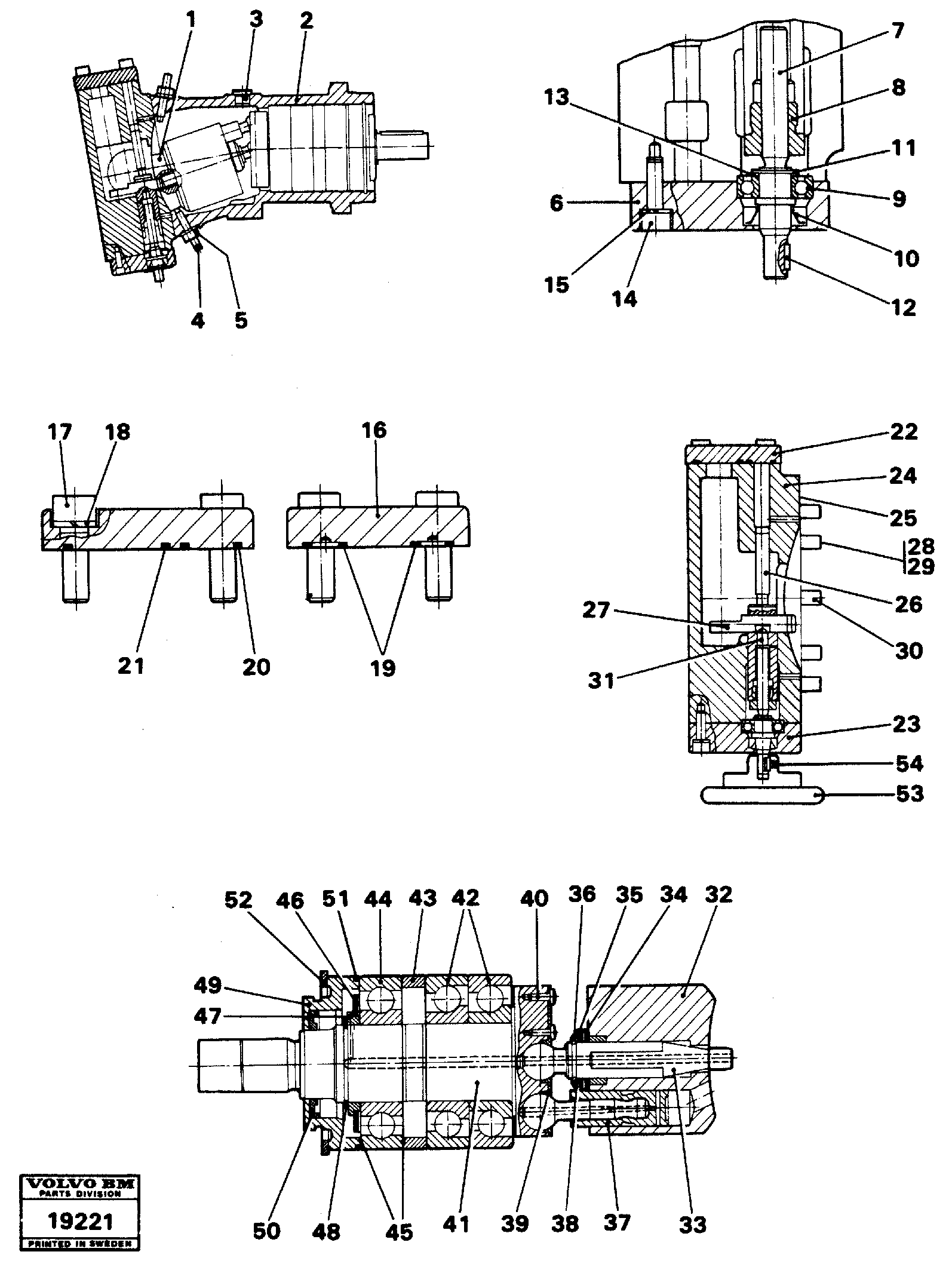 Схема запчастей Volvo L70 - 15835 Гидронасос (основной насос) L70 L70 S/N -7400/ -60500 USA