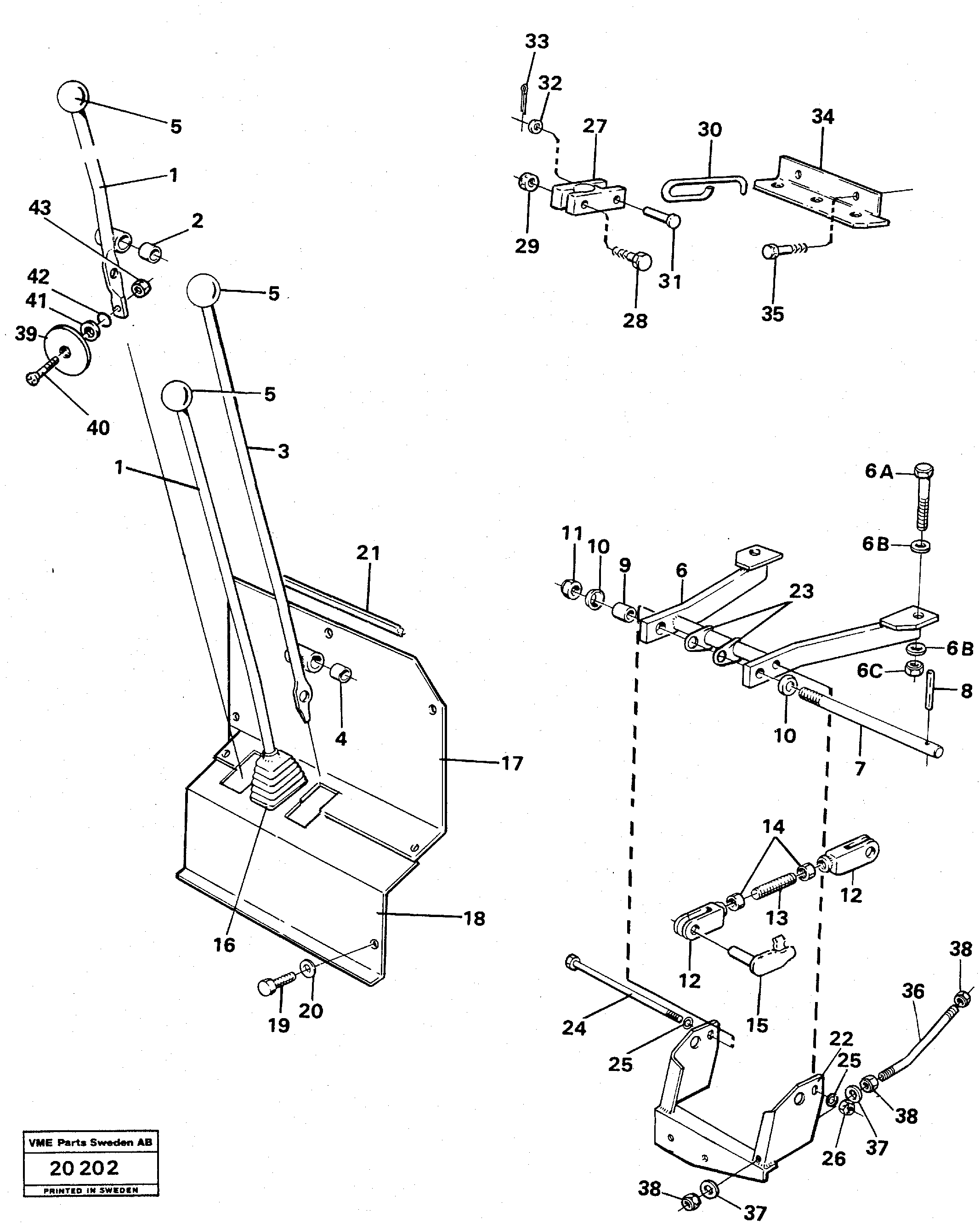 Схема запчастей Volvo L70 - 96603 Controls L70 L70 S/N -7400/ -60500 USA