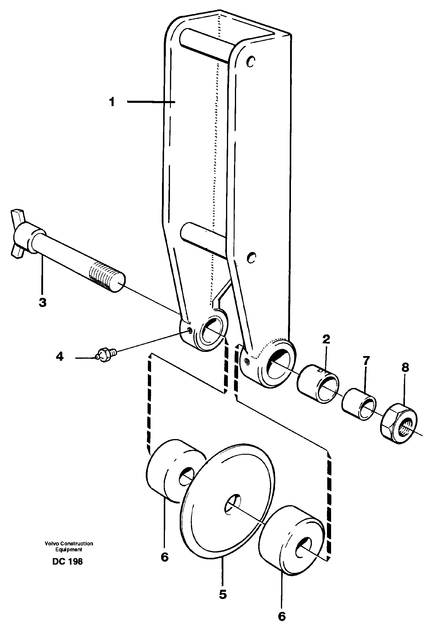 Схема запчастей Volvo L70 - 36501 Asphalt cutter ATTACHMENTS ATTACHMENTS WHEEL LOADERS GEN. - C