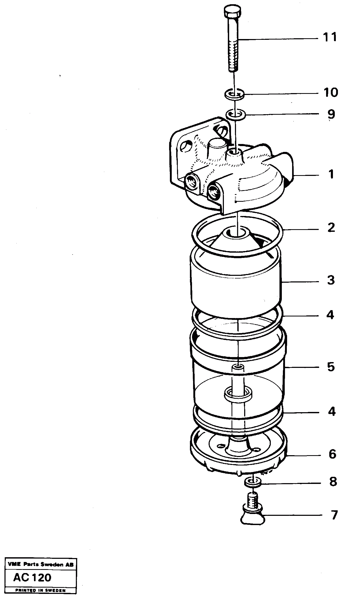 Схема запчастей Volvo L70 - 13565 Slurry separator L70 L70 S/N 7401- / 60501- USA