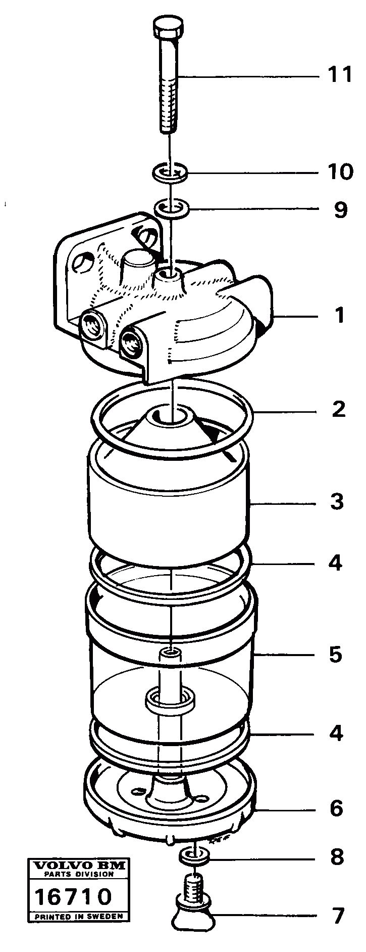 Схема запчастей Volvo L70 - 16136 Slurry separator L70 L70 S/N -7400/ -60500 USA