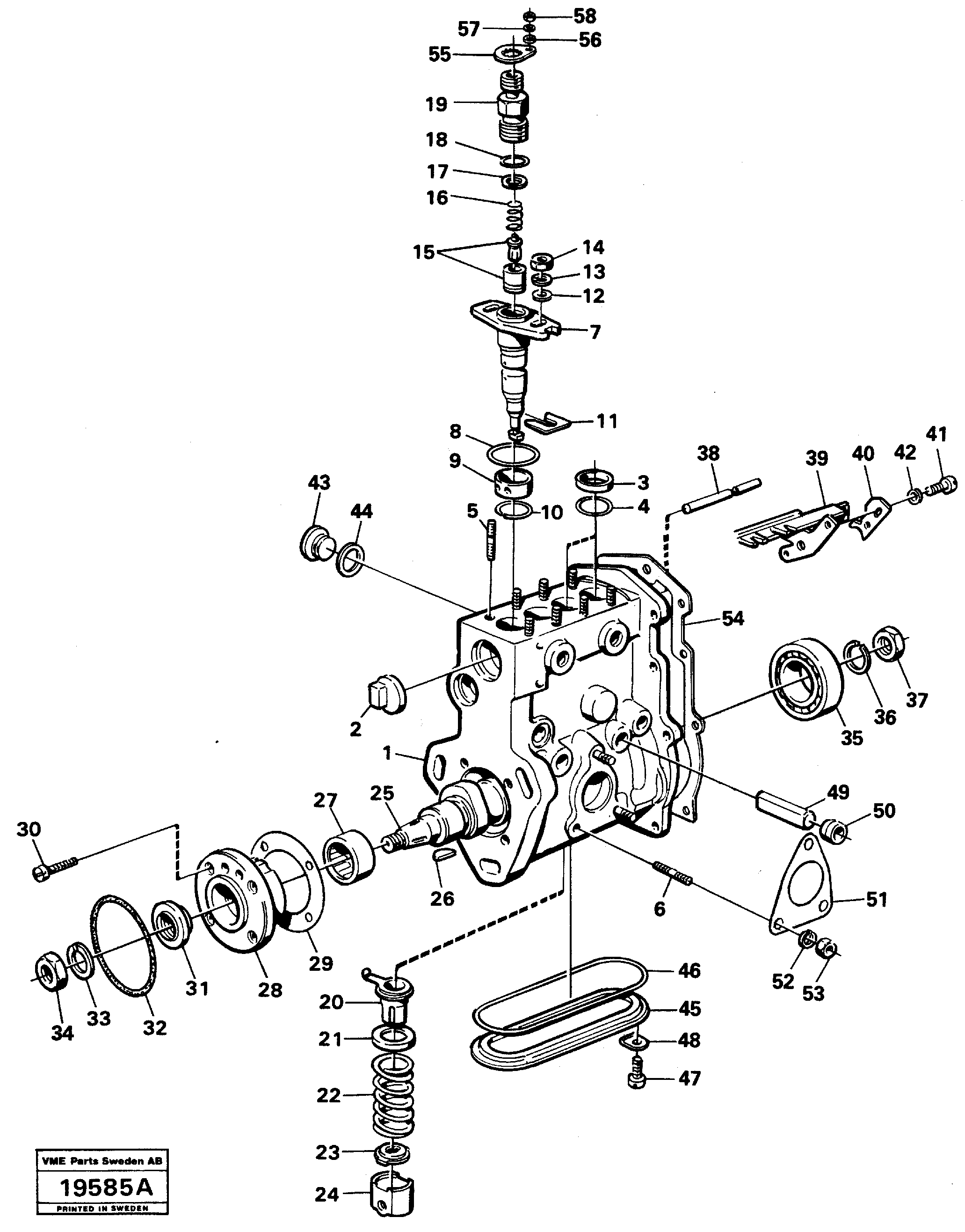 Схема запчастей Volvo L70 - 90936 Насос L70 L70 S/N -7400/ -60500 USA