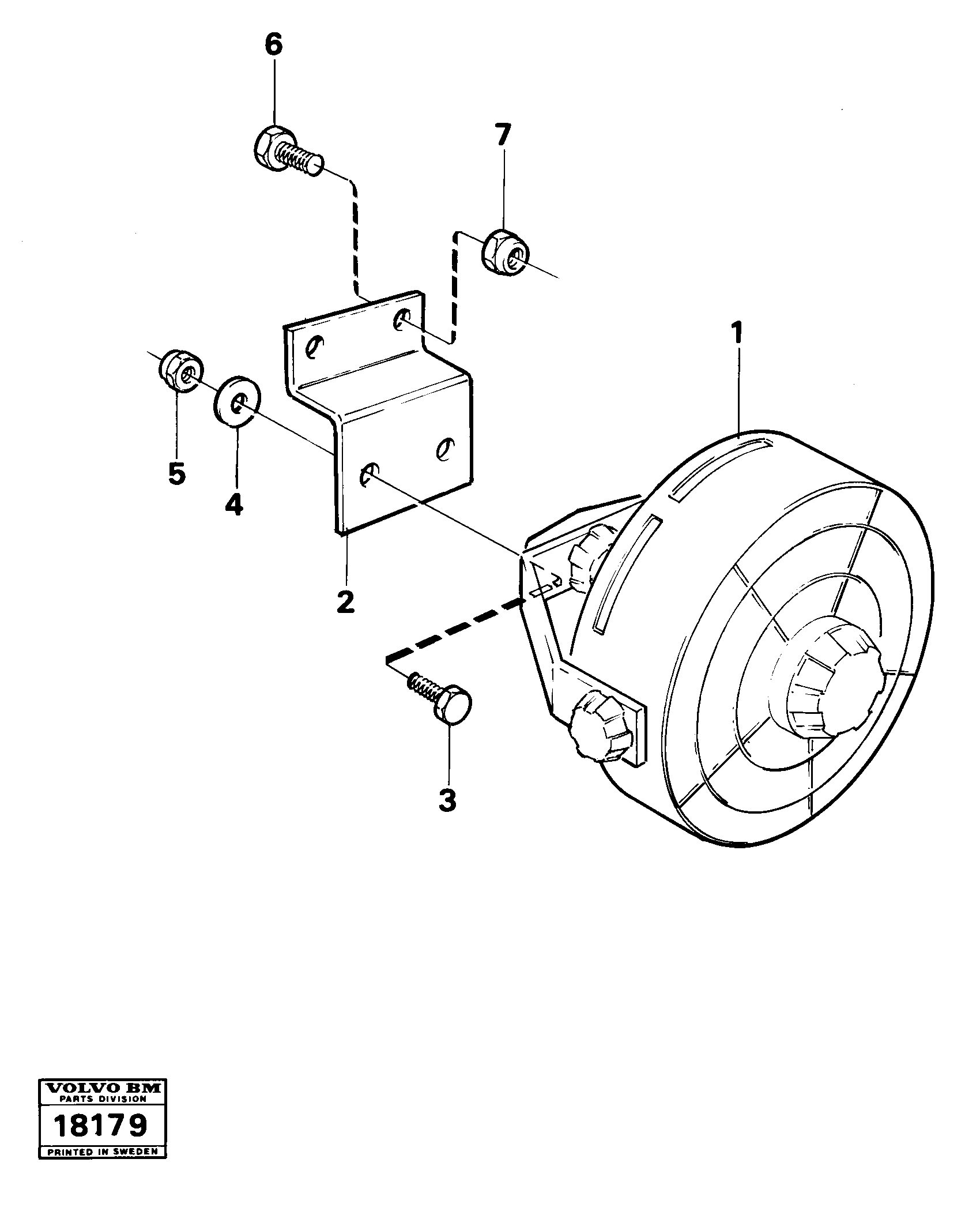 Схема запчастей Volvo L70 - 15968 Fan L70 L70 S/N -7400/ -60500 USA