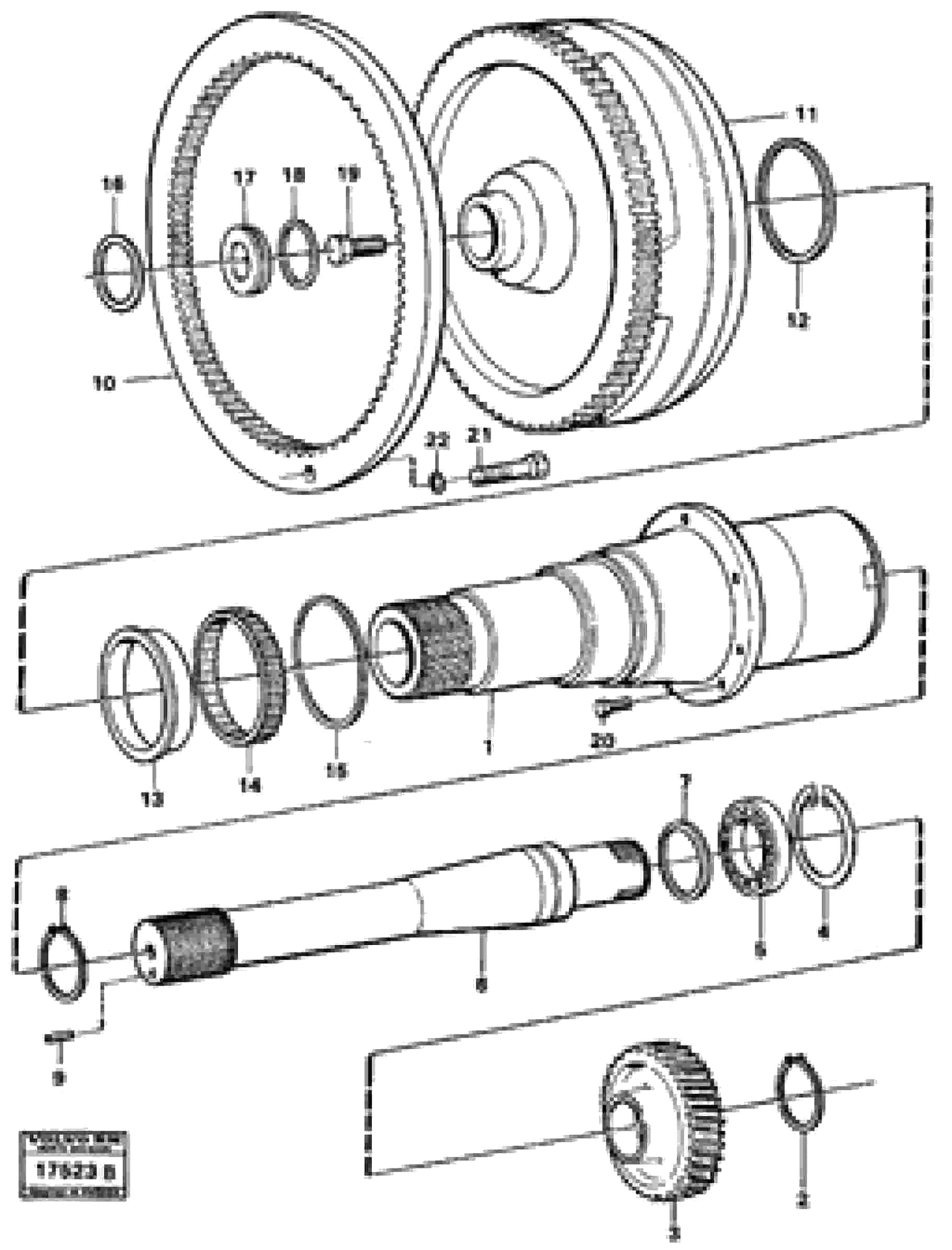 Схема запчастей Volvo L70 - 15971 Torque converter L70 L70 S/N -7400/ -60500 USA