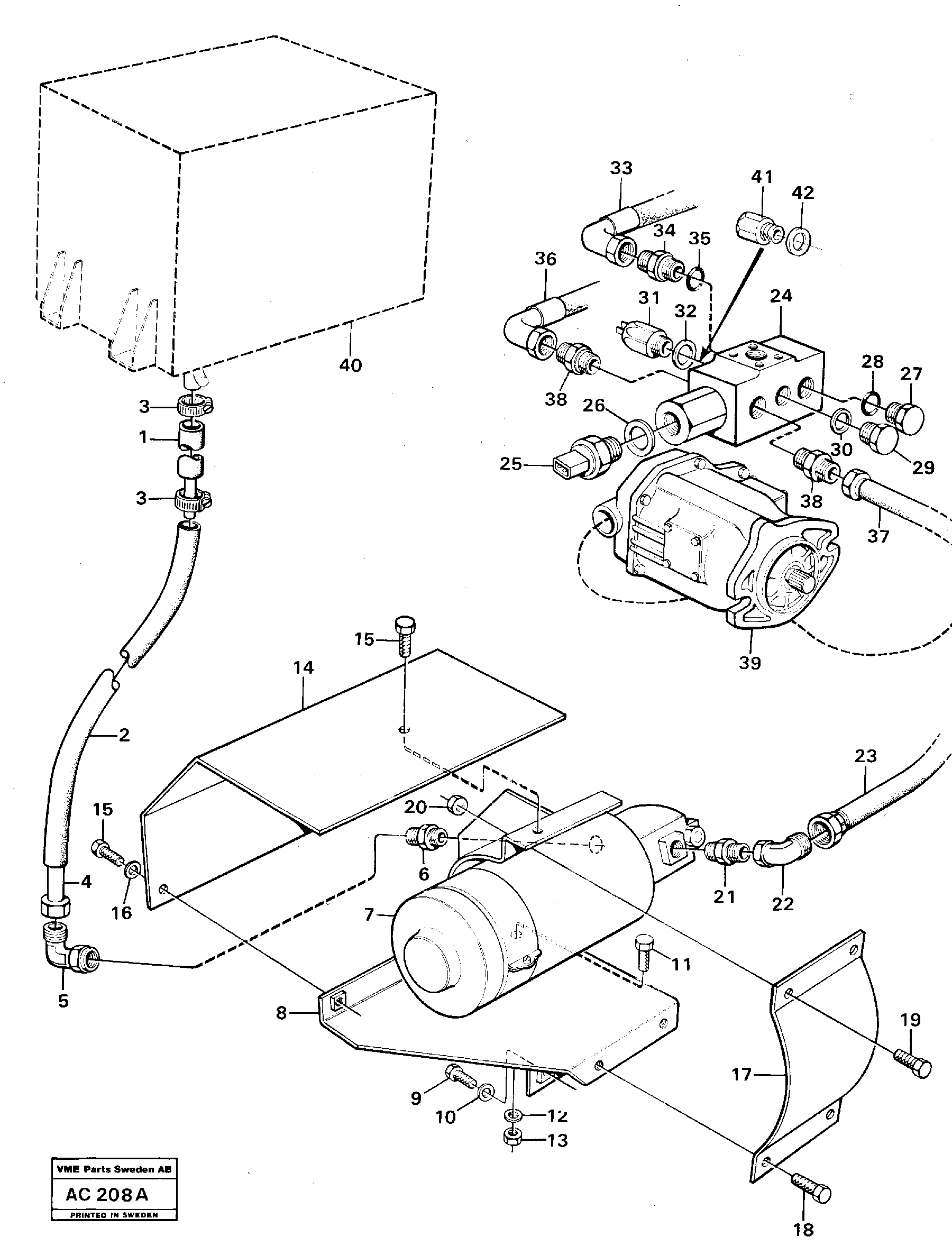 Схема запчастей Volvo L70 - 100792 Safety steering L70 L70 S/N 7401- / 60501- USA