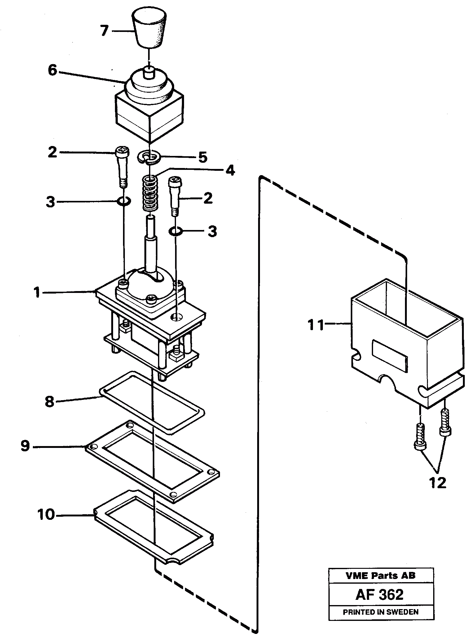 Схема запчастей Volvo L70 - 17793 Control lever L70 L70 S/N 7401- / 60501- USA
