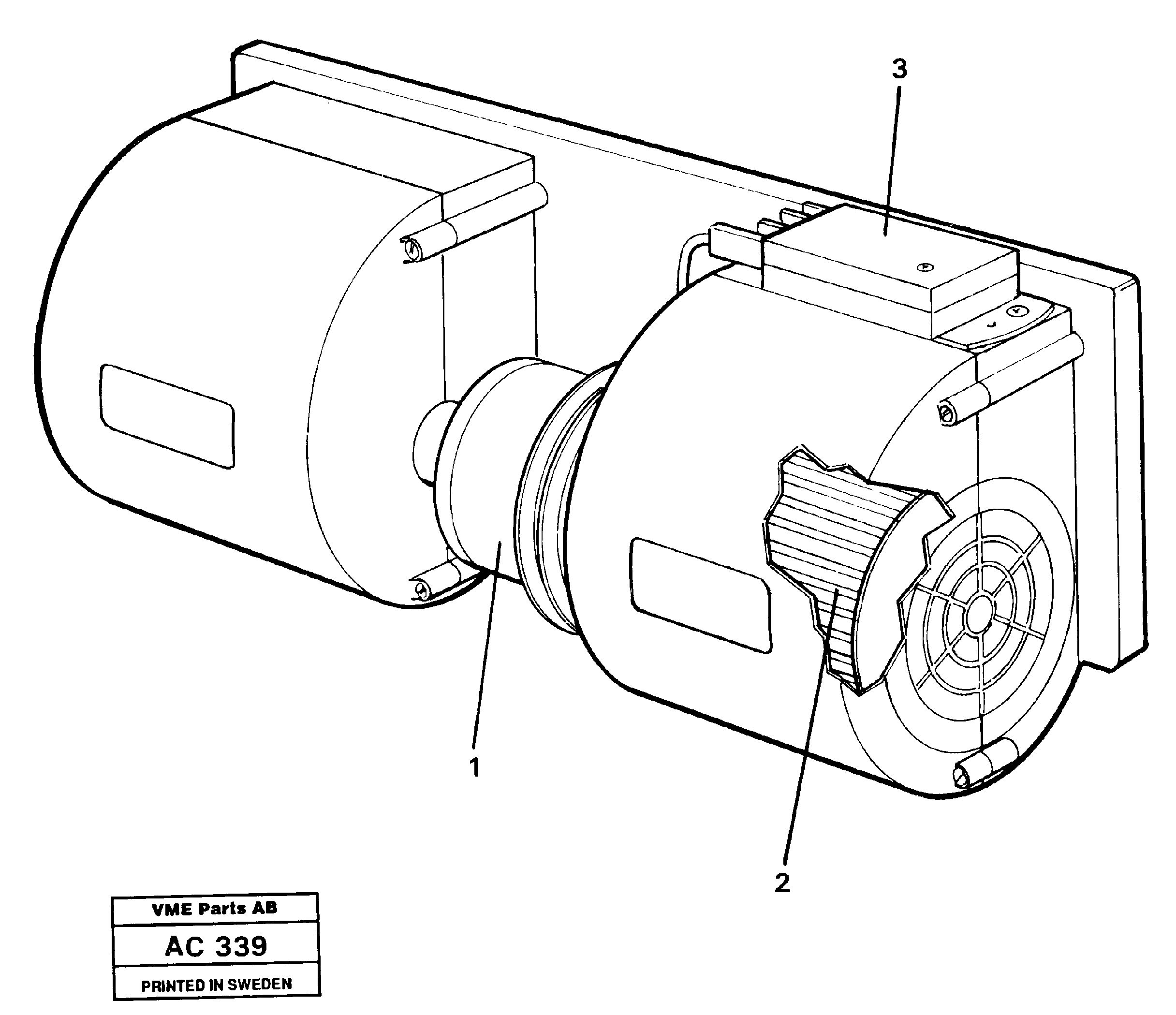 Схема запчастей Volvo L70 - 28104 Fan L70 L70 S/N 7401- / 60501- USA