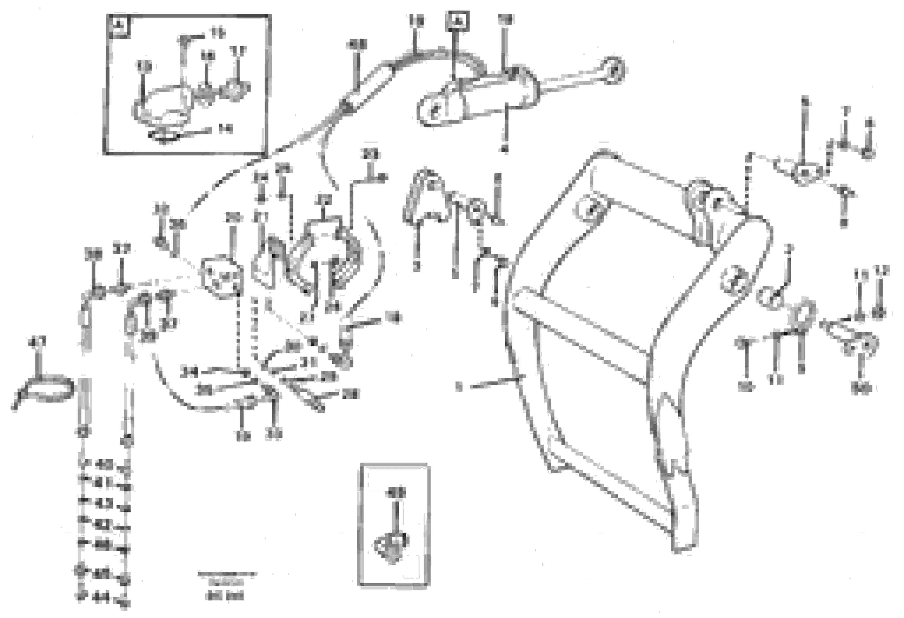 Схема запчастей Volvo L70B - 37736 Holder-on ATTACHMENTS ATTACHMENTS WHEEL LOADERS GEN. - C