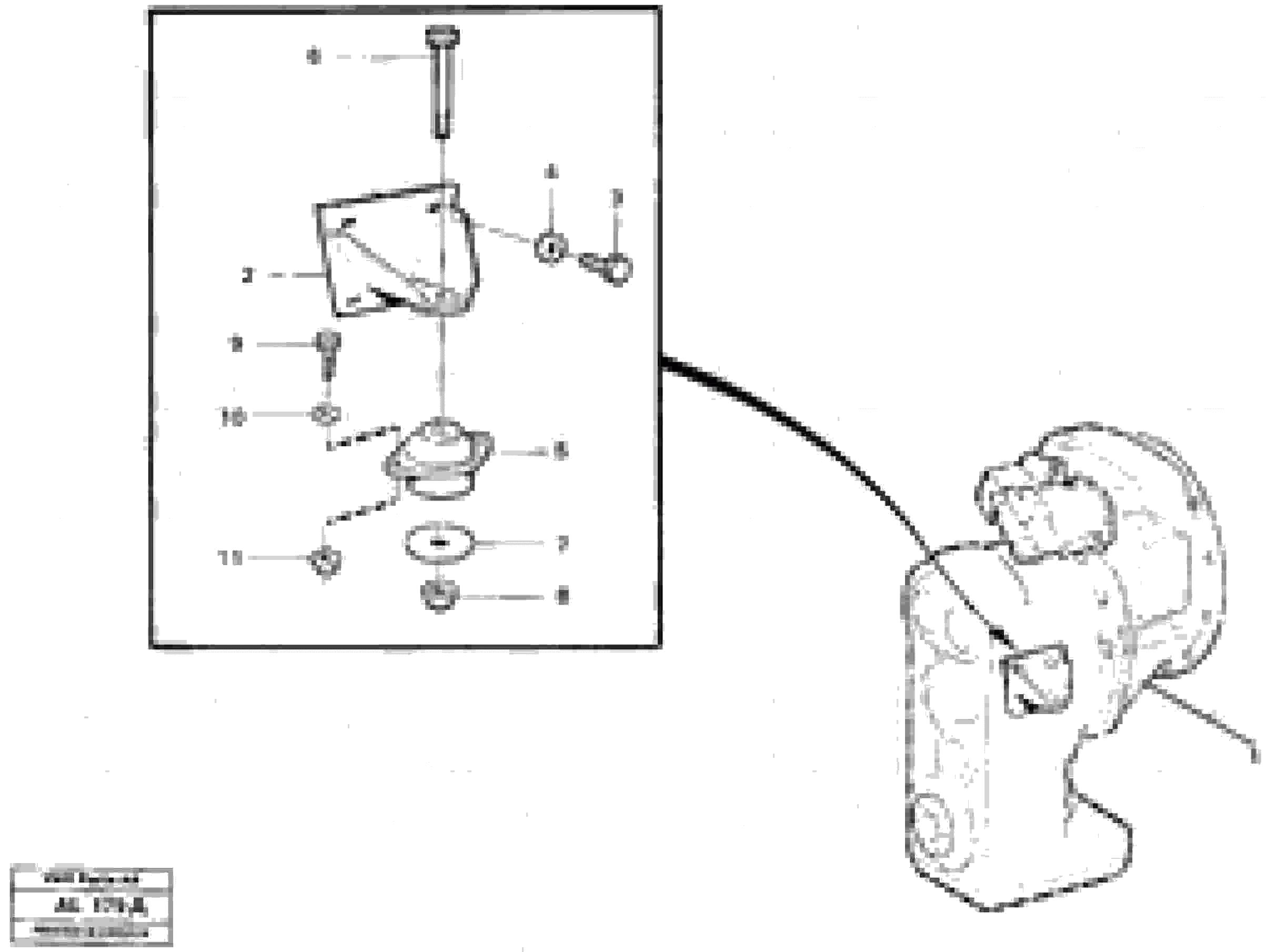 Схема запчастей Volvo L70B - 13972 Gear box housing with fitting parts L70B/L70C VOLVO BM VOLVO BM L70B/L70C SER NO - 13115