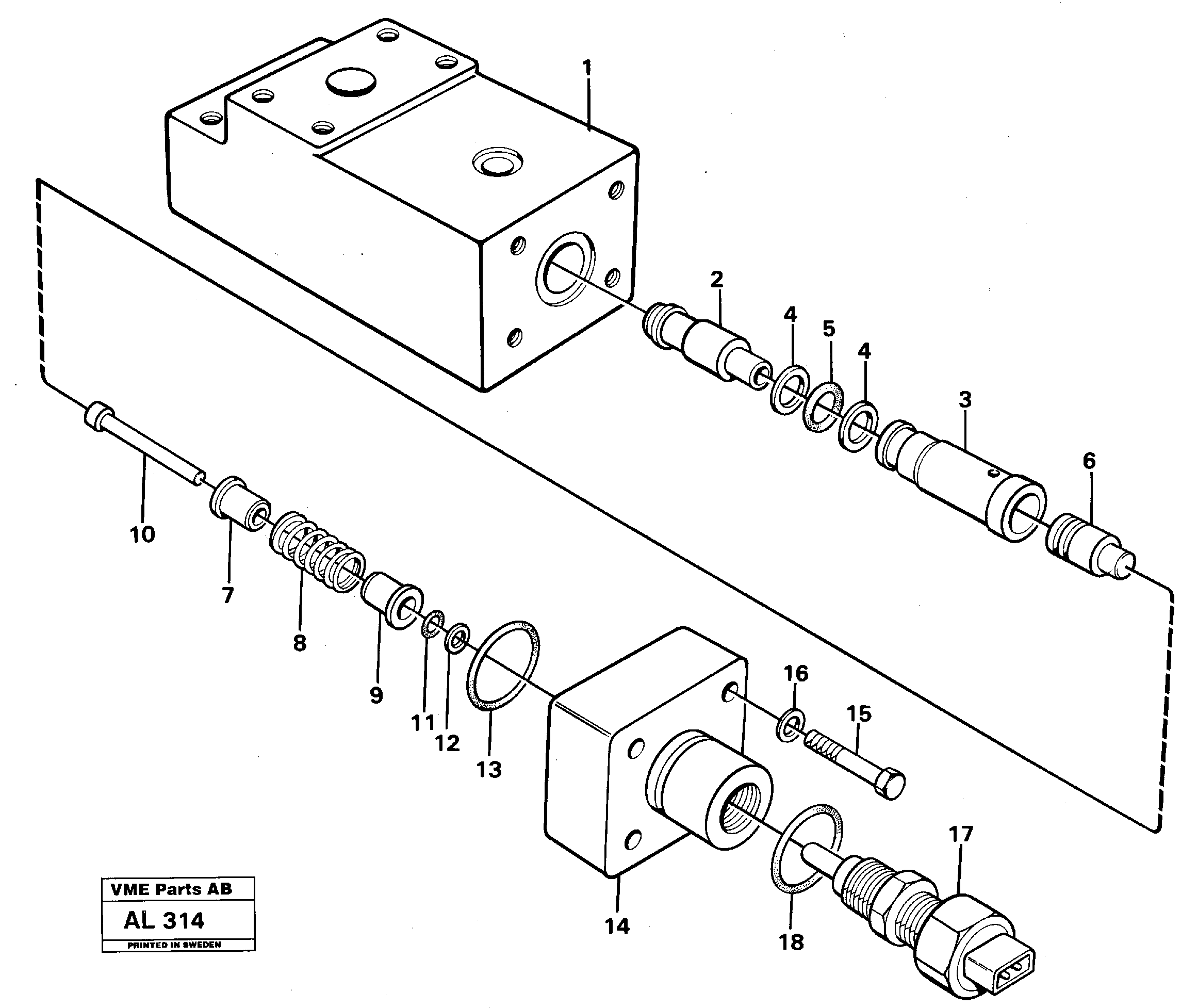 Схема запчастей Volvo L70B - 28049 Sensor L70B/L70C VOLVO BM VOLVO BM L70B/L70C SER NO - 13115