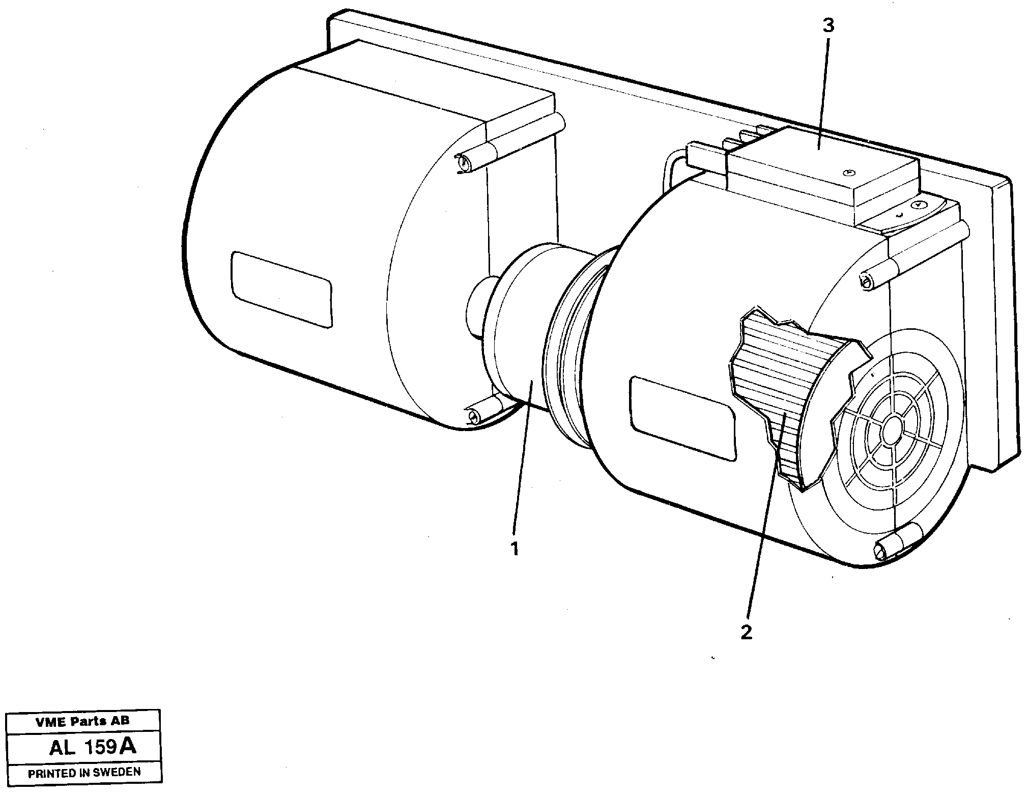 Схема запчастей Volvo L70B - 28929 Fan L70B/L70C VOLVO BM VOLVO BM L70B/L70C SER NO - 13115