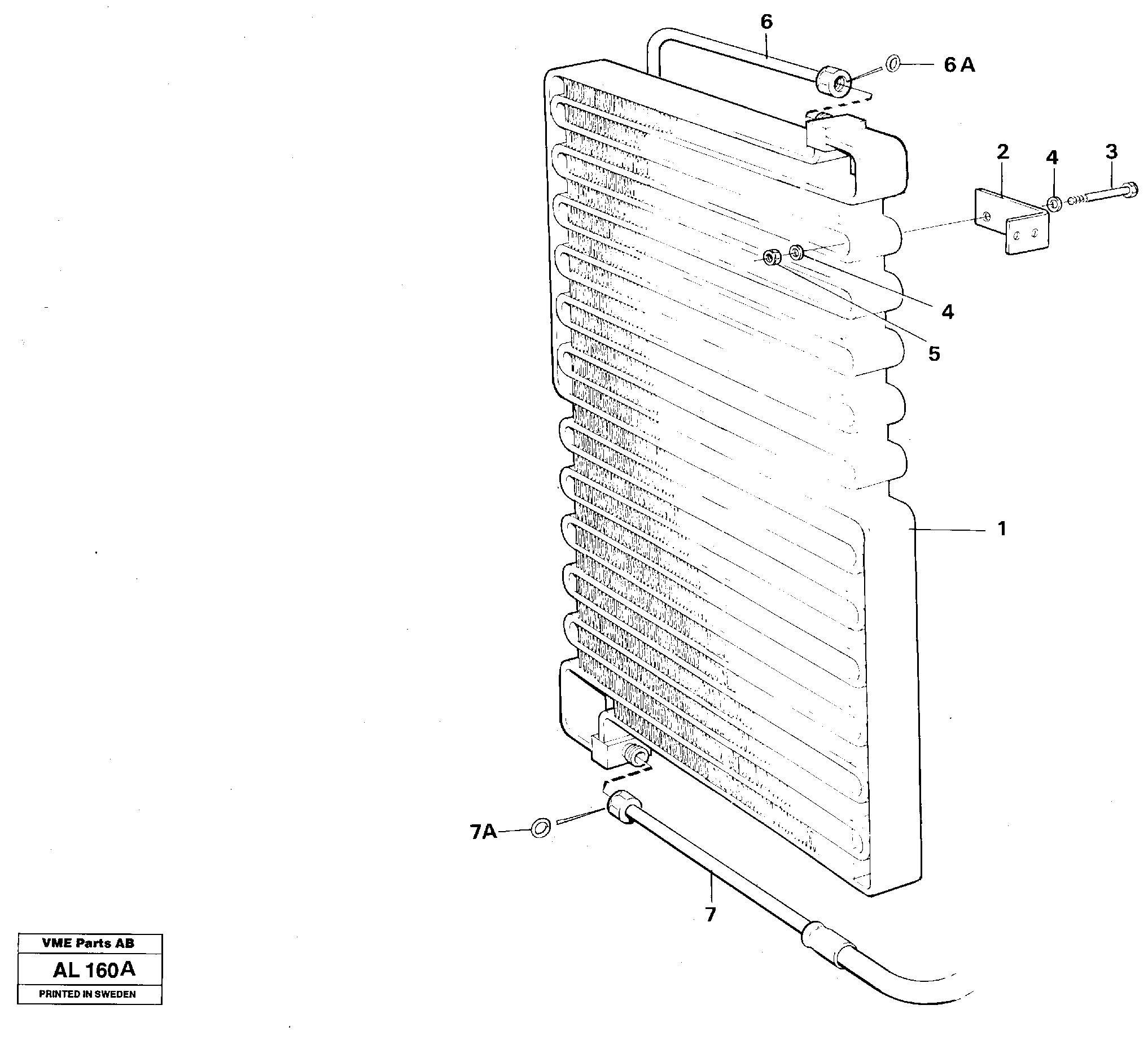 Схема запчастей Volvo L70B - 88759 Condenser Assemly L70B/L70C VOLVO BM VOLVO BM L70B/L70C SER NO - 13115