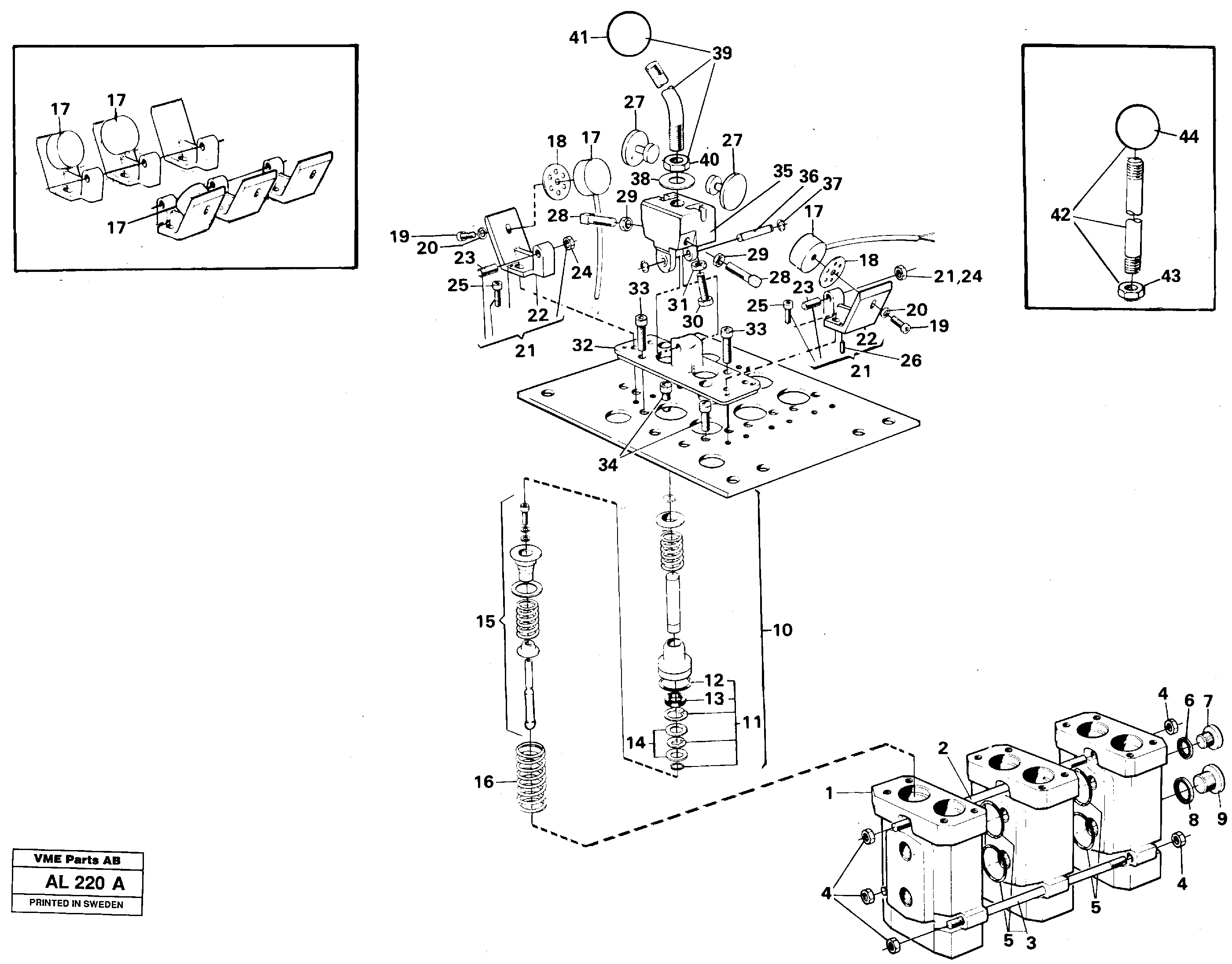 Схема запчастей Volvo L70B - 96541 Servo valve L70B/L70C VOLVO BM VOLVO BM L70B/L70C SER NO - 13115