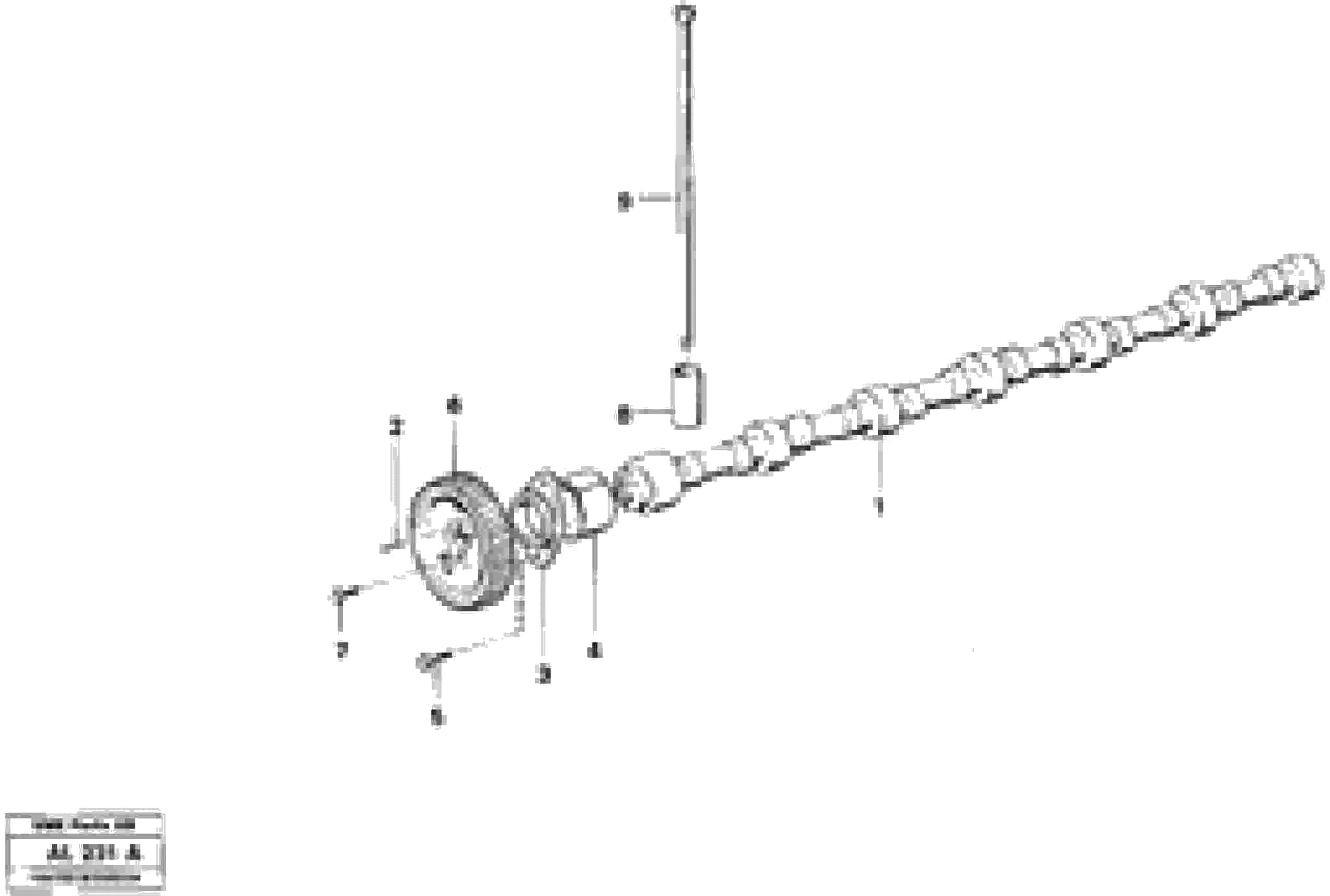 Схема запчастей Volvo L70B - 54743 Распредвал L70B/L70C VOLVO BM VOLVO BM L70B/L70C SER NO - 13115