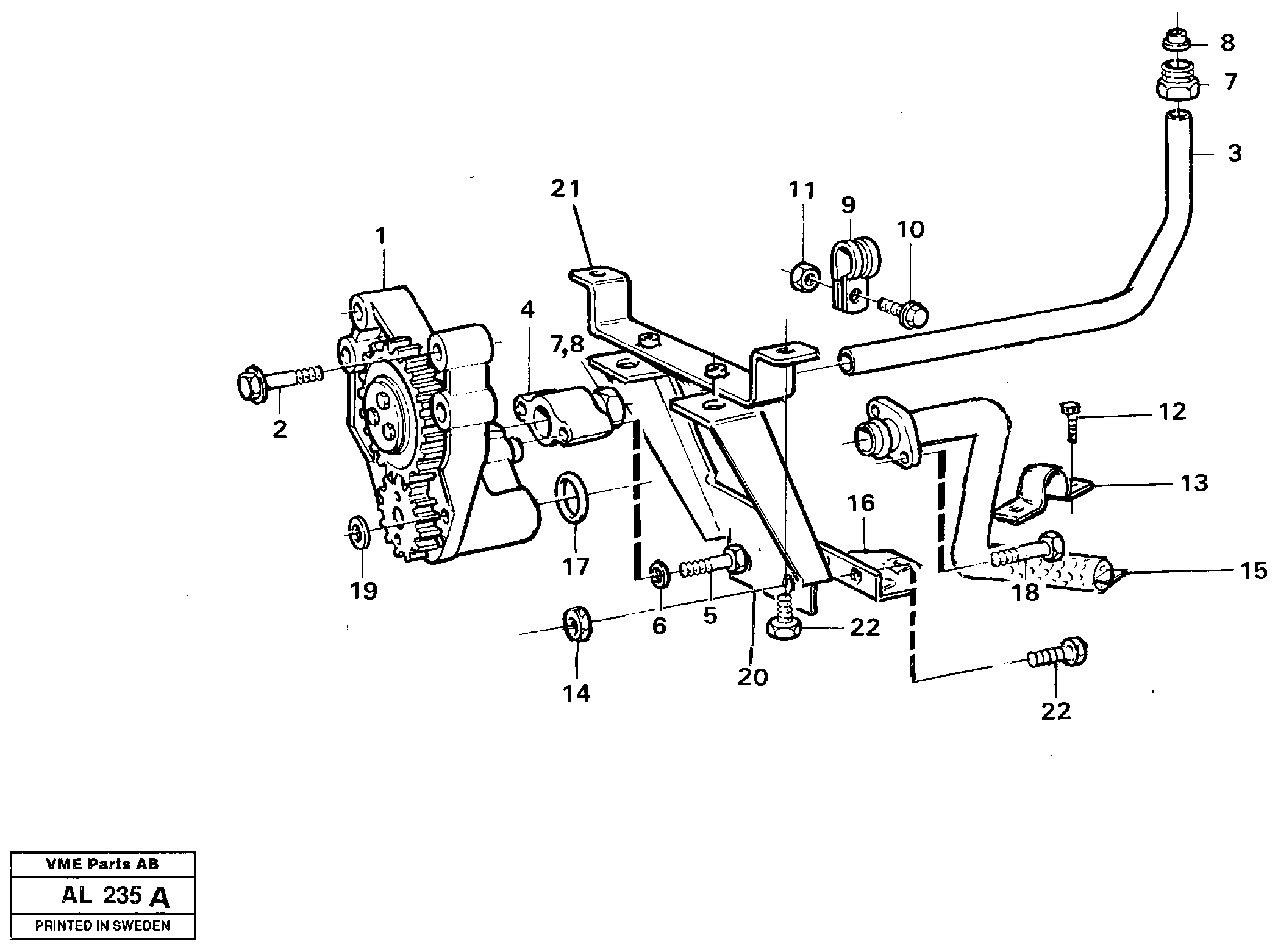 Схема запчастей Volvo L70B - 103180 Система масляной смазки L70B/L70C VOLVO BM VOLVO BM L70B/L70C SER NO - 13115