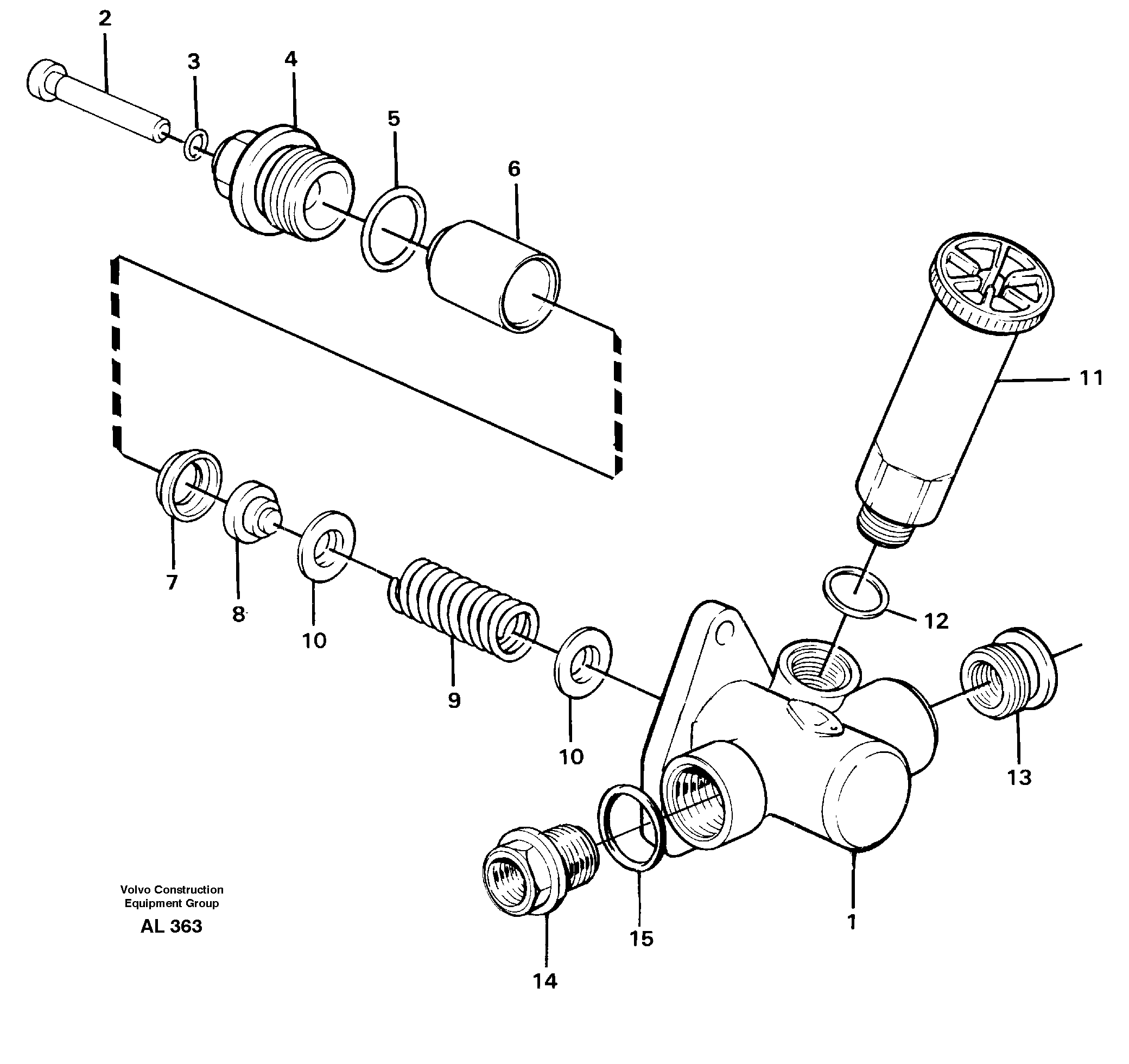 Схема запчастей Volvo L70B - 104036 Feed pump L70B/L70C VOLVO BM VOLVO BM L70B/L70C SER NO - 13115