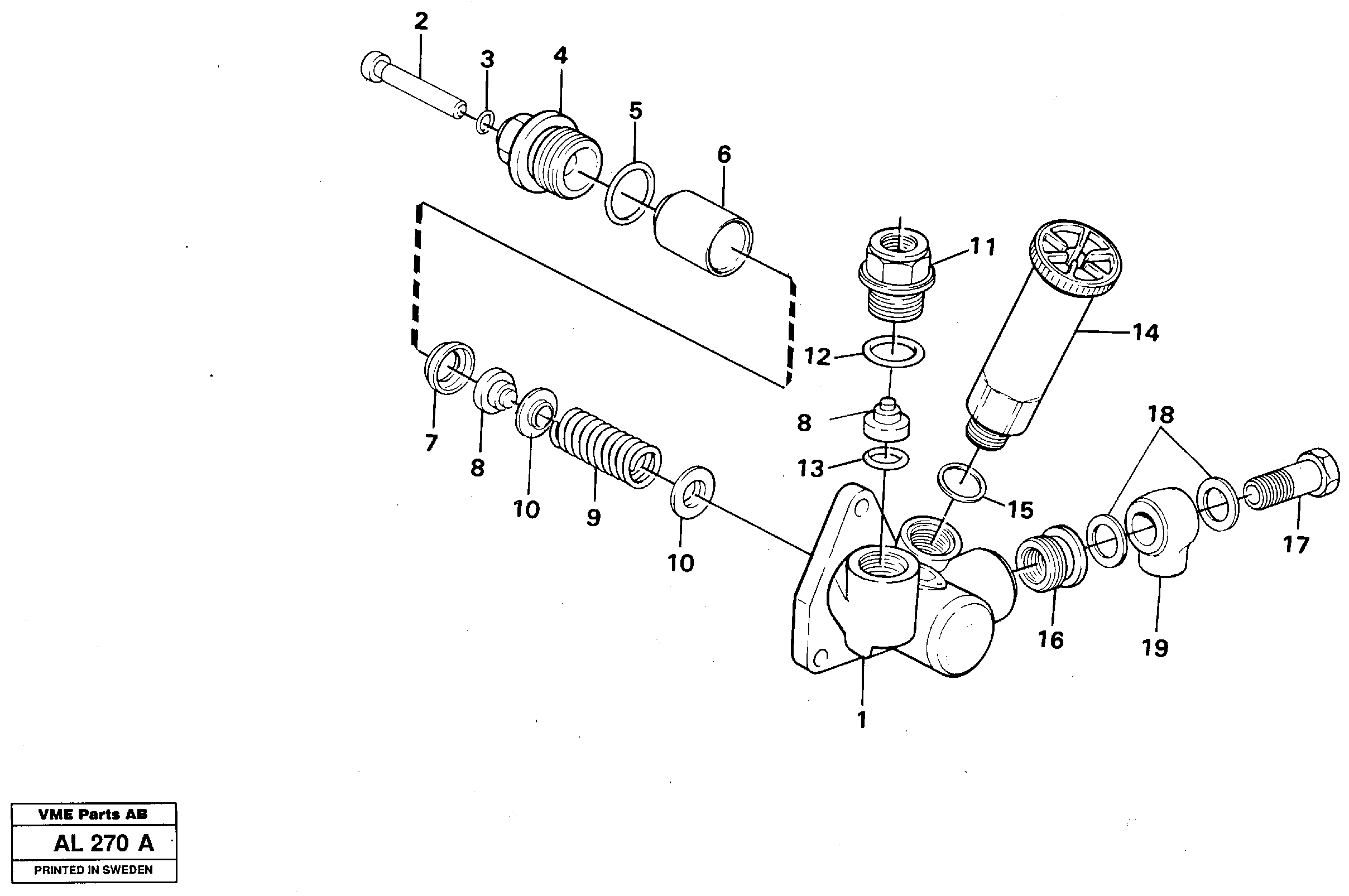 Схема запчастей Volvo L70B - 92266 Feed pump L70B/L70C VOLVO BM VOLVO BM L70B/L70C SER NO - 13115