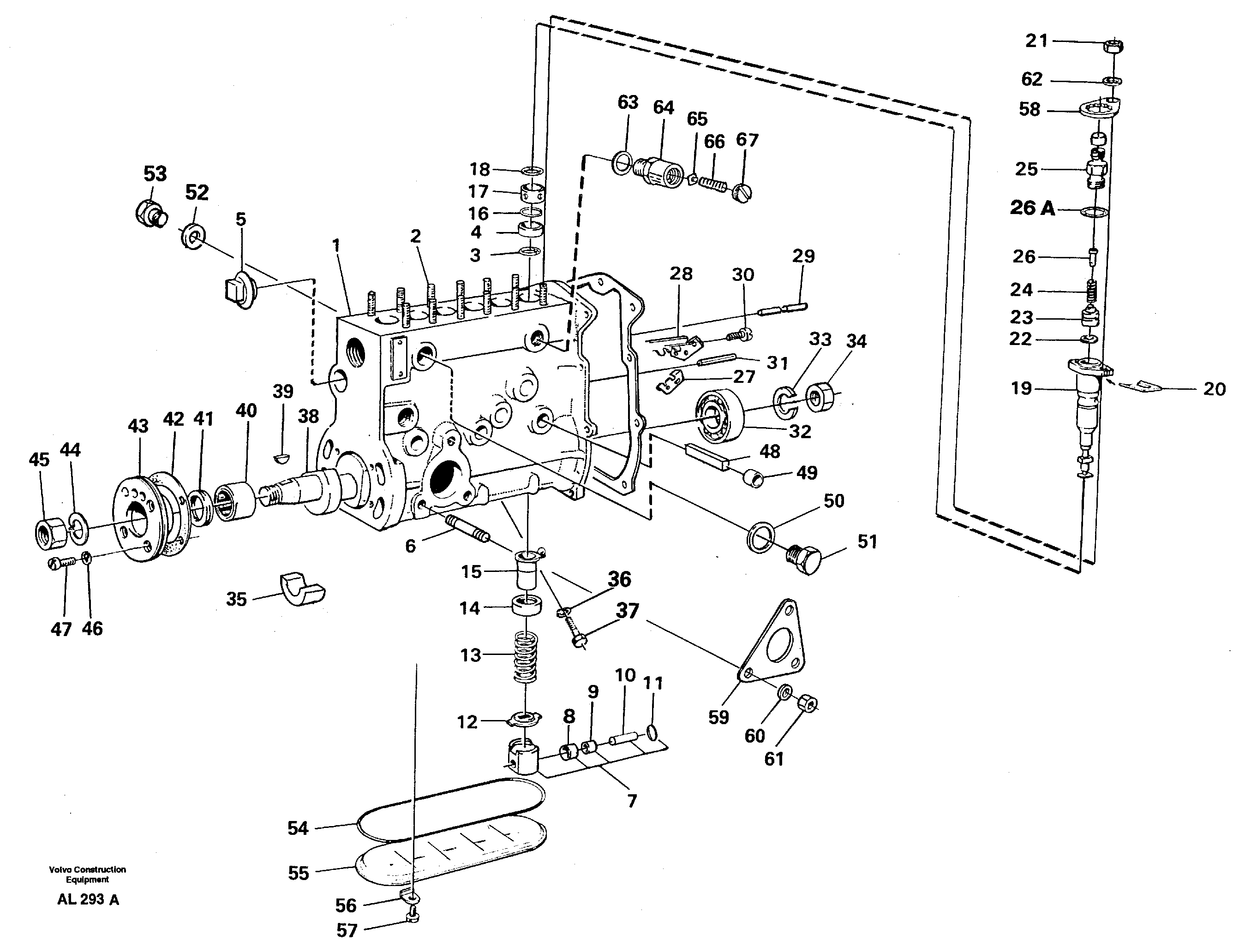 Схема запчастей Volvo L70B - 91352 Насос L70B/L70C VOLVO BM VOLVO BM L70B/L70C SER NO - 13115