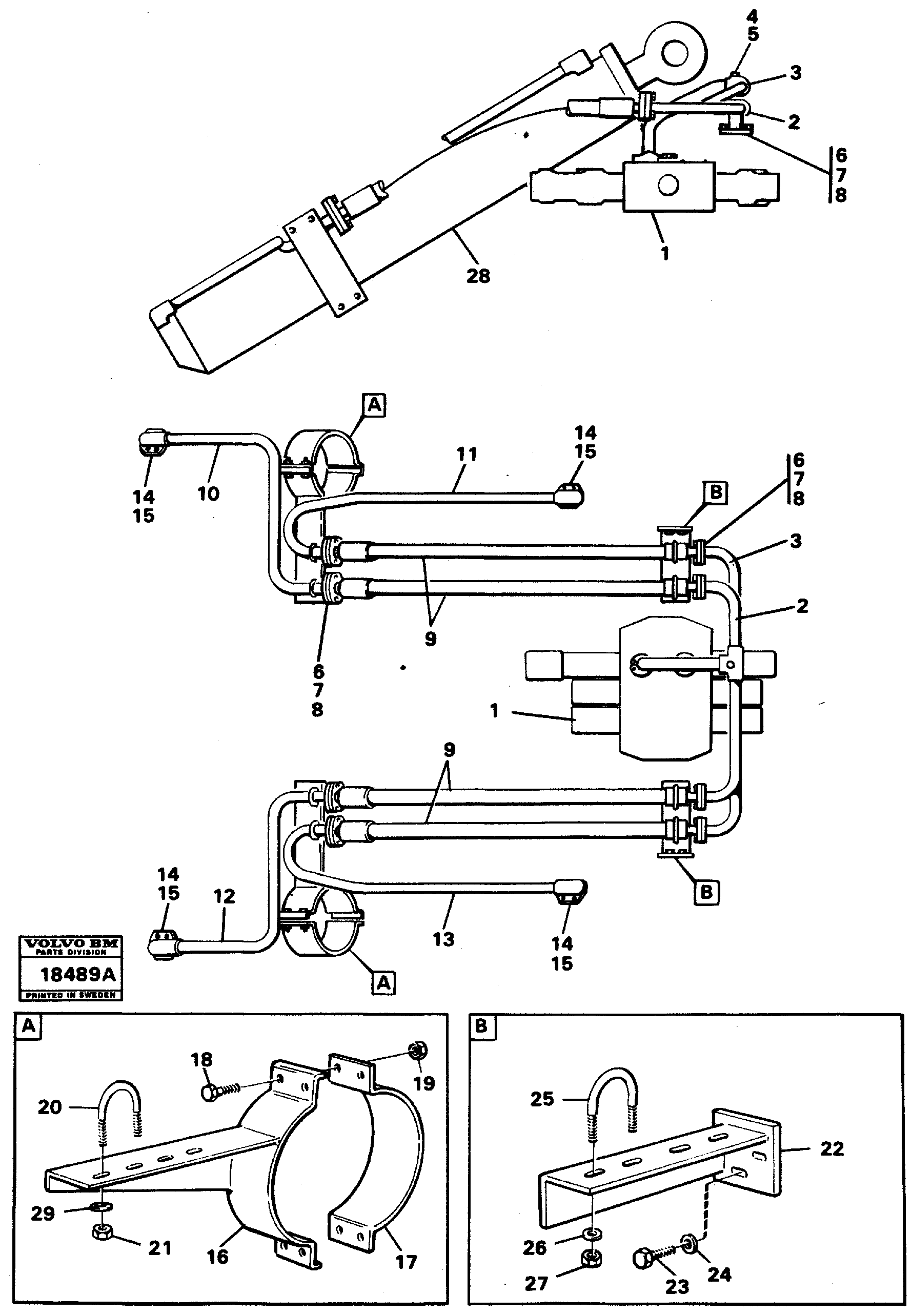 Схема запчастей Volvo L90 - 41927 Lifting system L90 L90