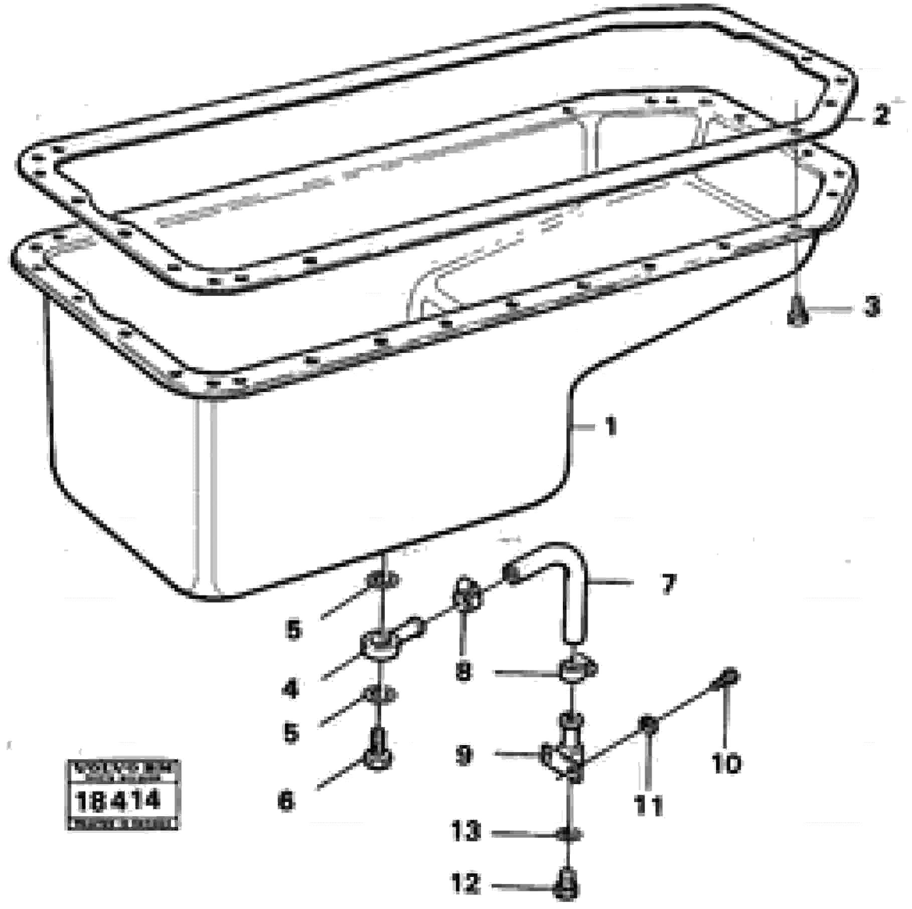Схема запчастей Volvo L90 - 78078 Oil sump L90 L90