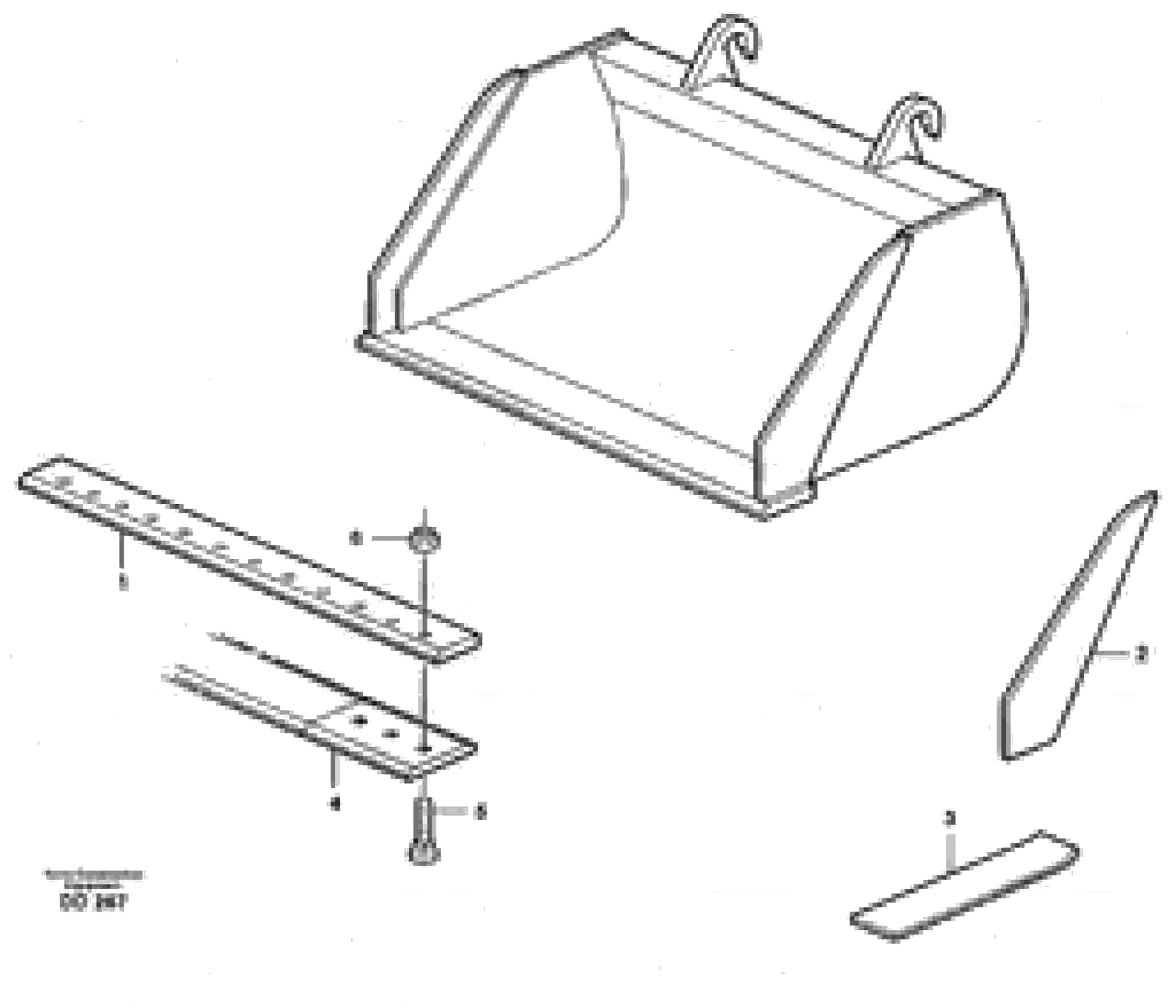 Схема запчастей Volvo L90 - 25486 Planing bucket ATTACHMENTS ATTACHMENTS WHEEL LOADERS GEN. - C