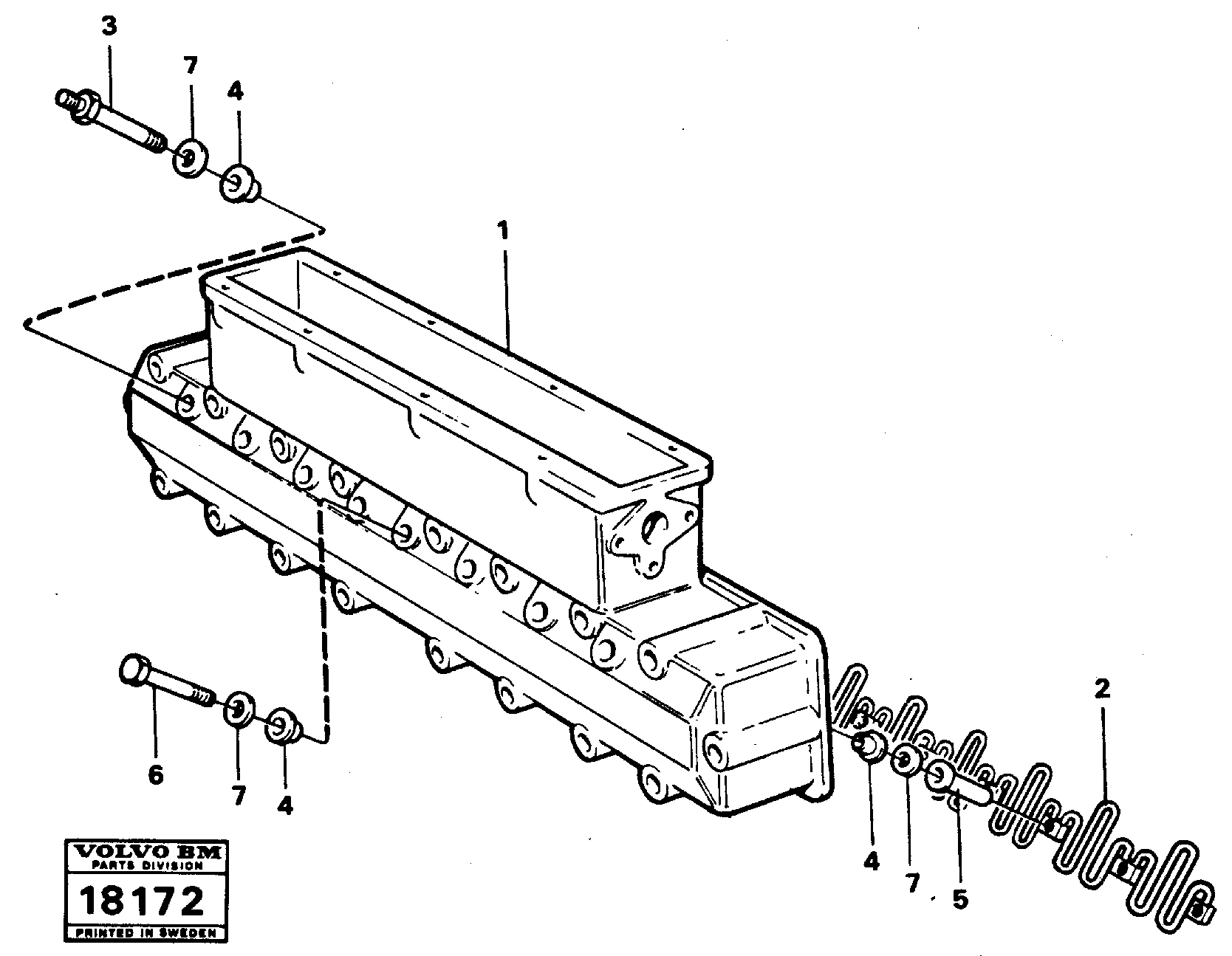 Схема запчастей Volvo L90 - 14252 Induction manifold L90 L90