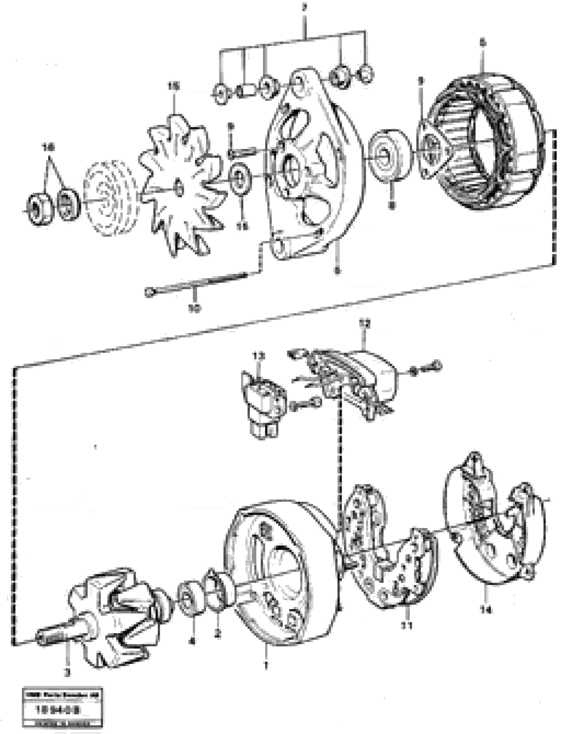 Схема запчастей Volvo L90 - 16452 Alternator L90 L90