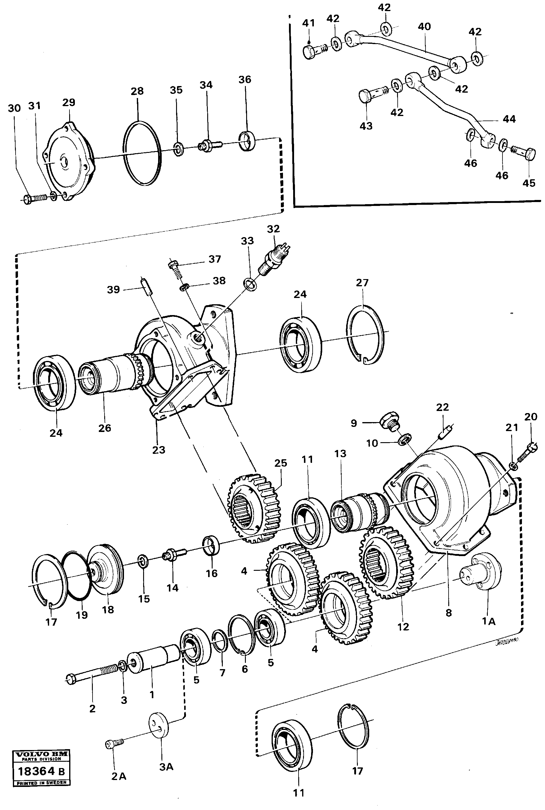 Схема запчастей Volvo L90 - 16856 Pump drive L90 L90