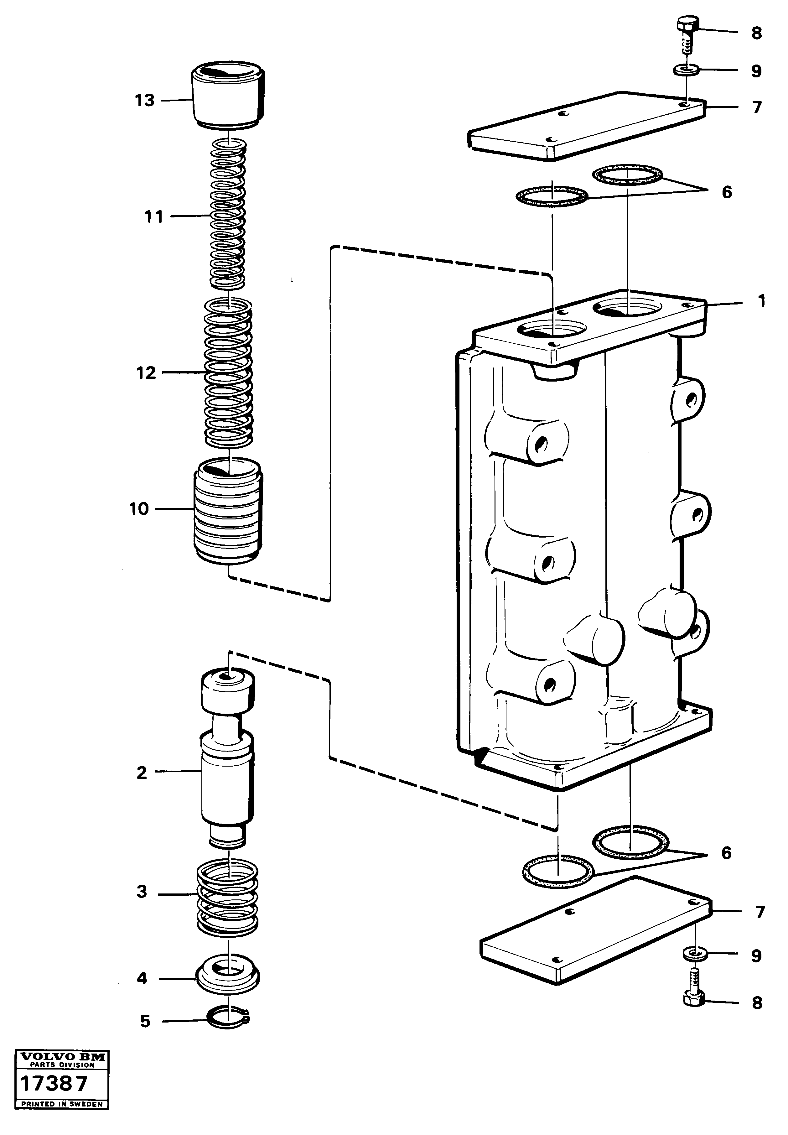 Схема запчастей Volvo L90 - 23958 Valves L90 L90