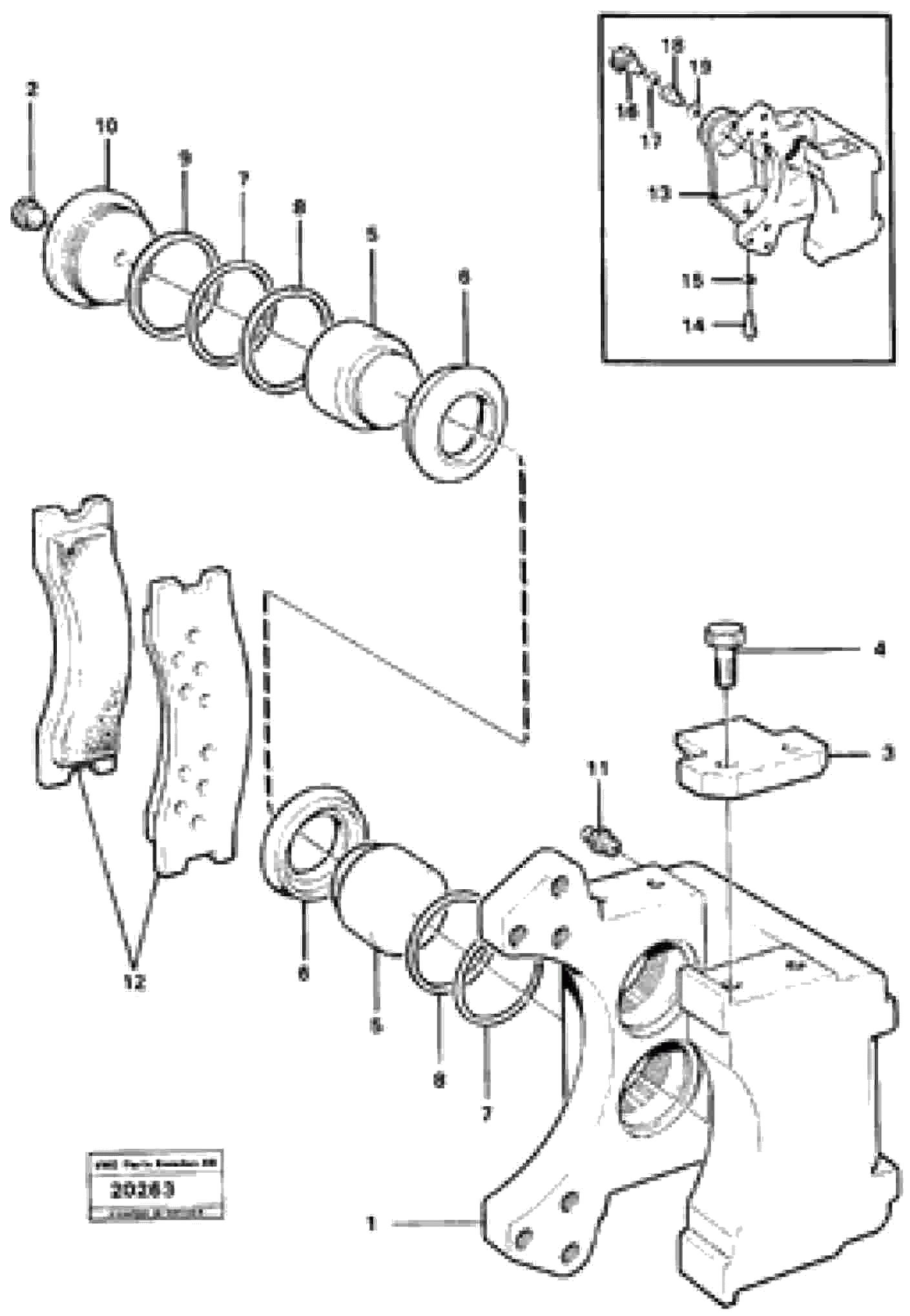 Схема запчастей Volvo L90 - 28283 Disc brake L90 L90