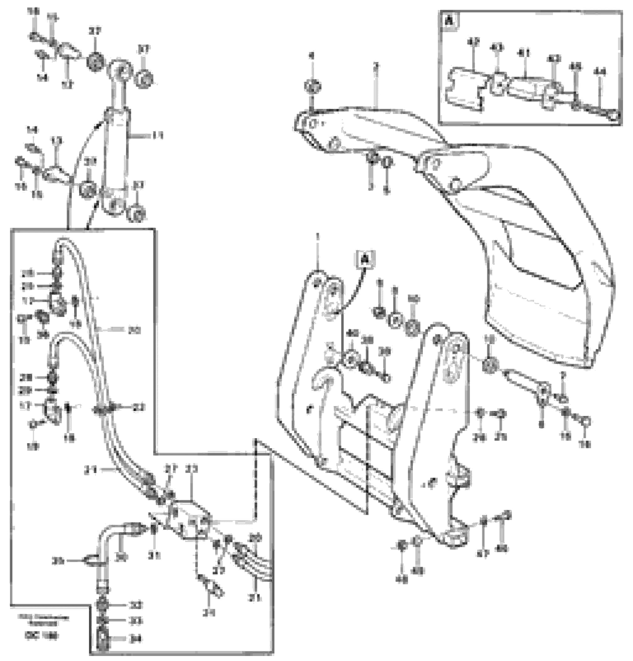 Схема запчастей Volvo L90 - 37753 Combi fork ATTACHMENTS ATTACHMENTS WHEEL LOADERS GEN. - C