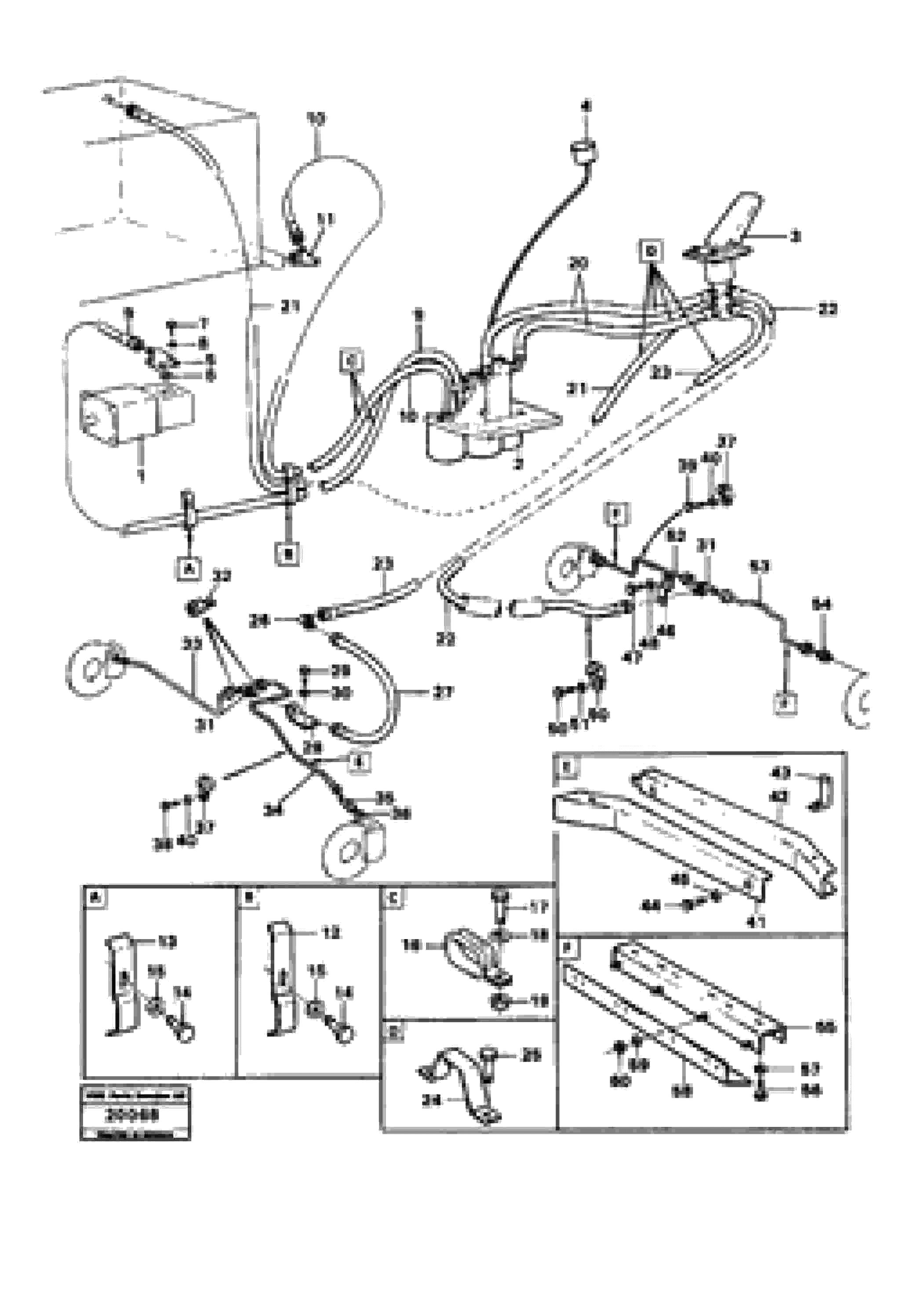 Схема запчастей Volvo L90 - 56836 Hydraulic brake system L90 L90