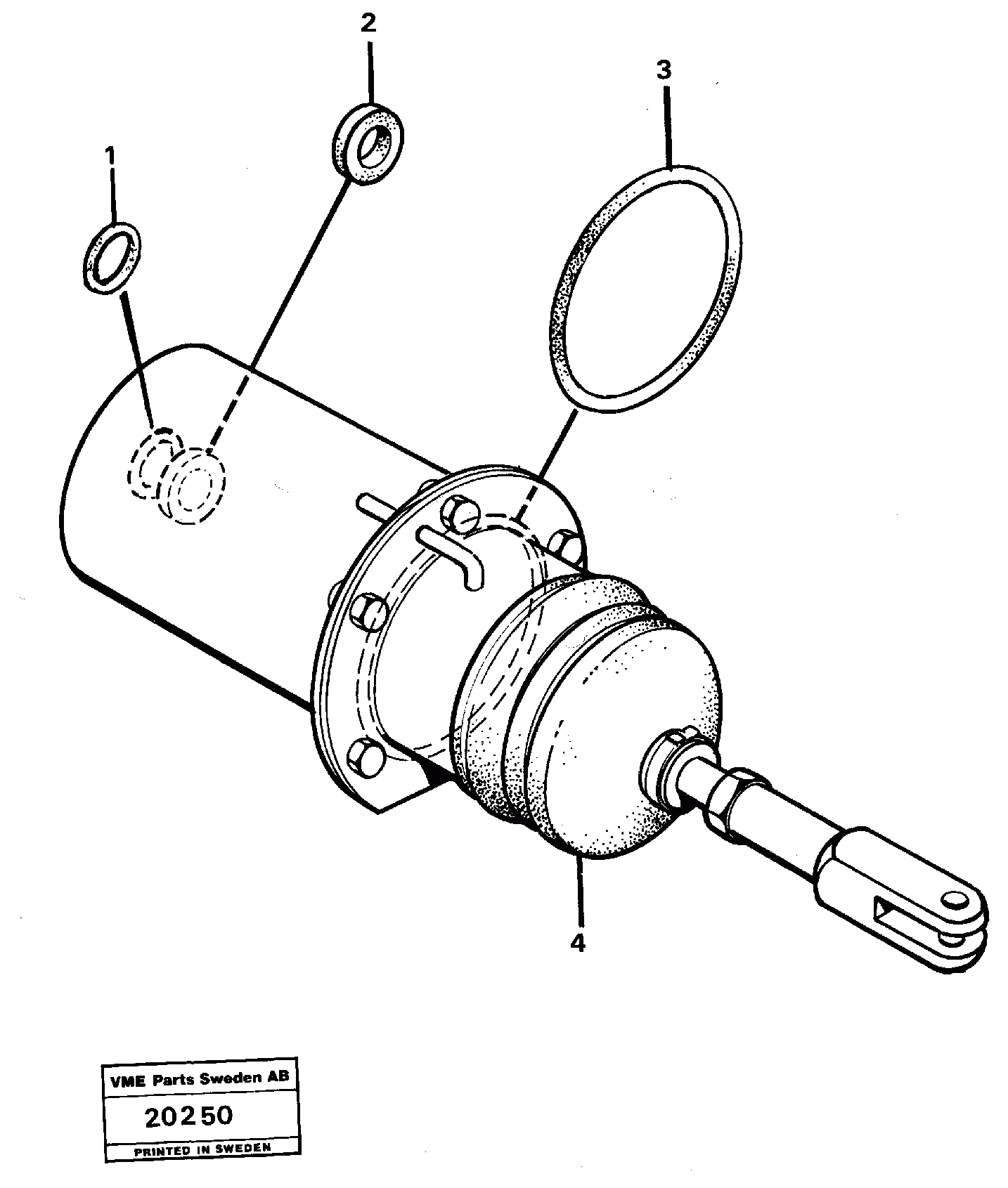 Схема запчастей Volvo L90 - 11893 Spring Brake Chamber L90 L90