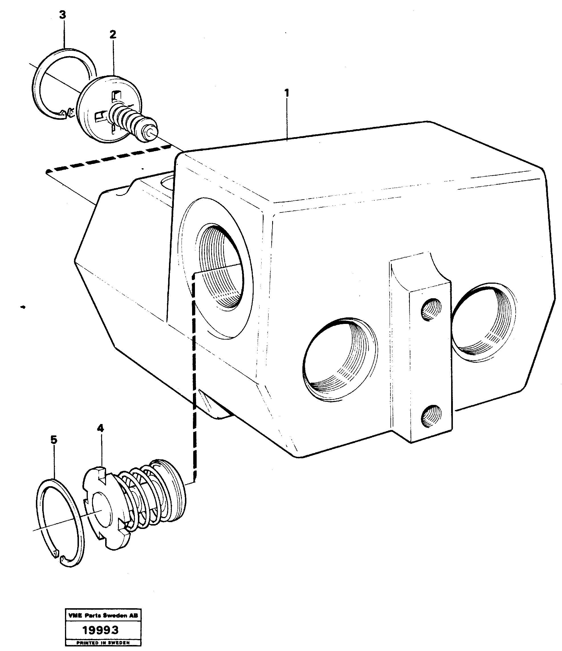 Схема запчастей Volvo L90 - 16077 Relief valve L90 L90